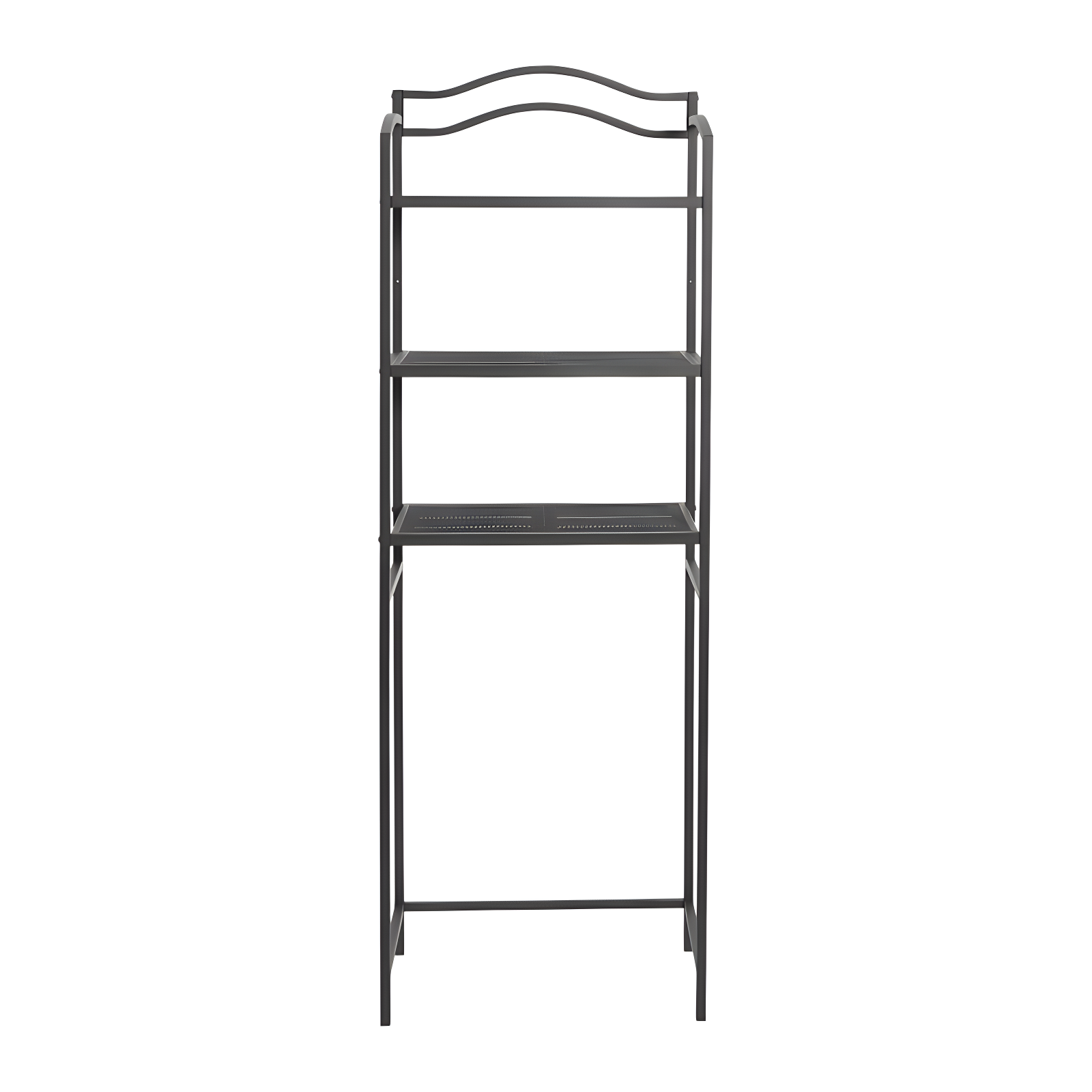 3-Tier Metal Over the Toilet Bathroom Storage Shelf, Gray