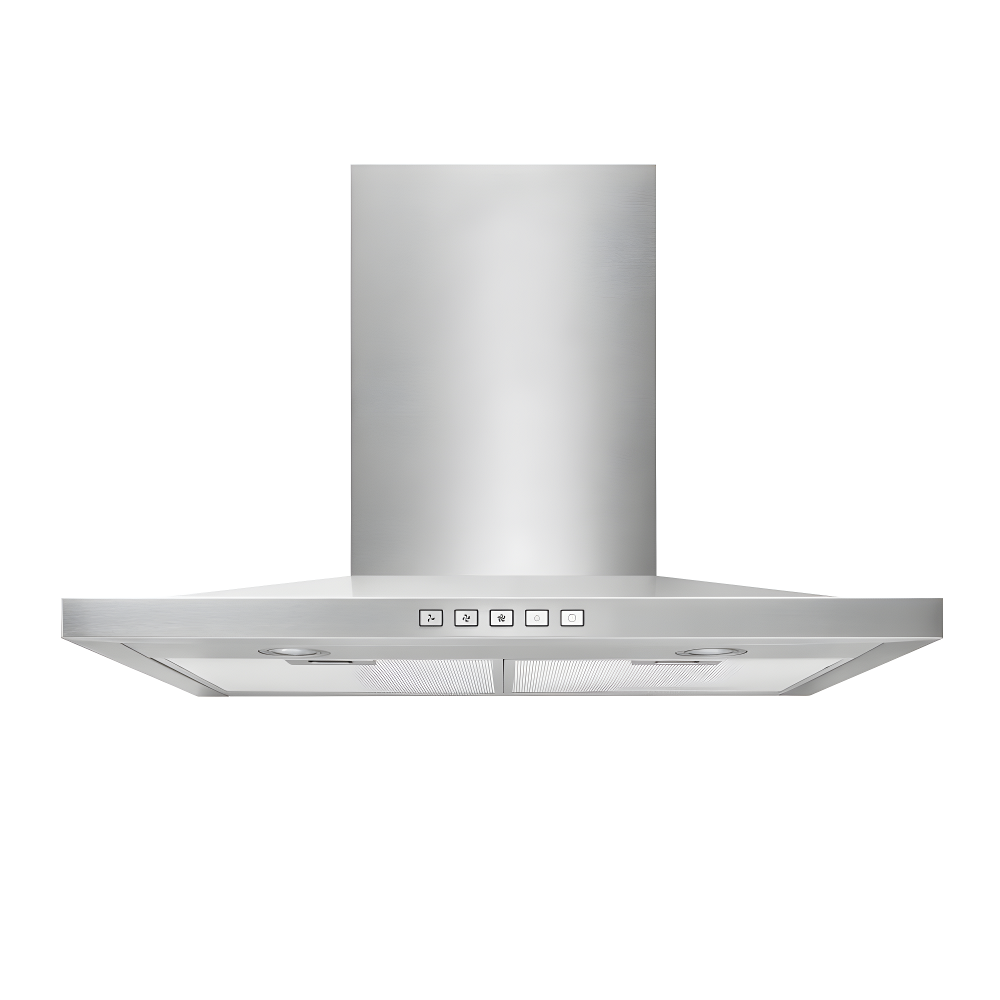 30 in. Convertible Wall Mount Low Profile Pyramidal Chimney Range Hood, 450 Max CFM, Stainless Steel