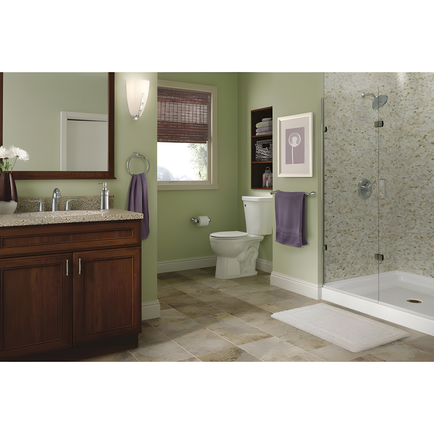 Lahara Wall Mount Round Closed Towel Ring Bath Hardware Accessory