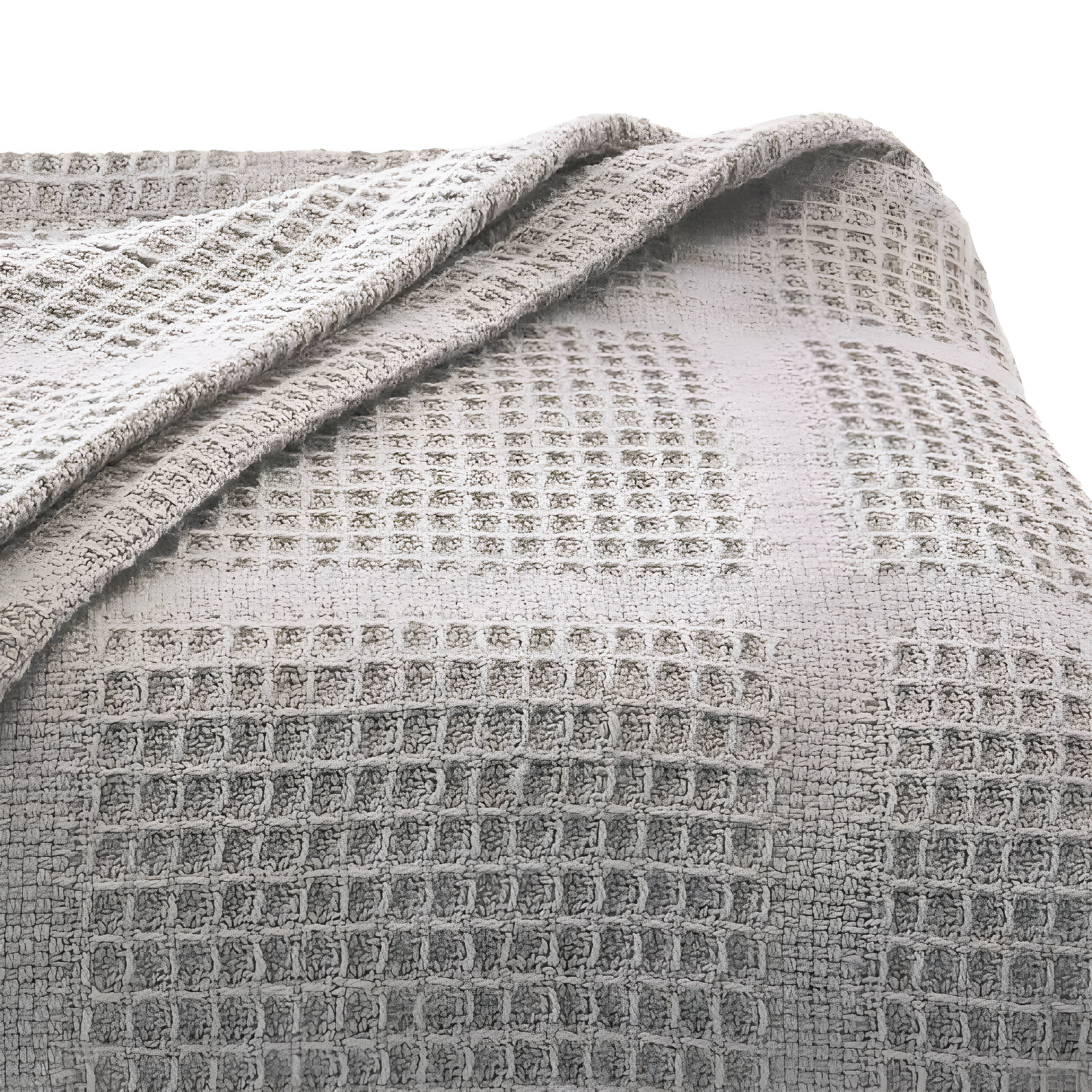 Kenneth Cole Kenneth Cole Waffle Grid Solid Cotton Blanket