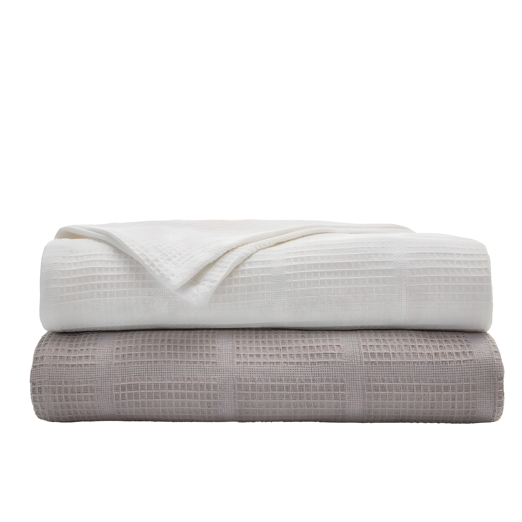 Kenneth Cole Kenneth Cole Waffle Grid Solid Cotton Blanket