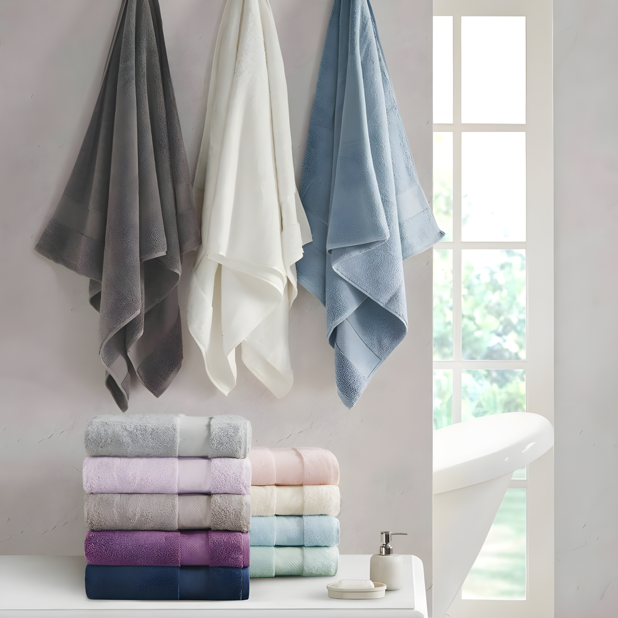Turkish 100% Cotton Oversized Towel Set