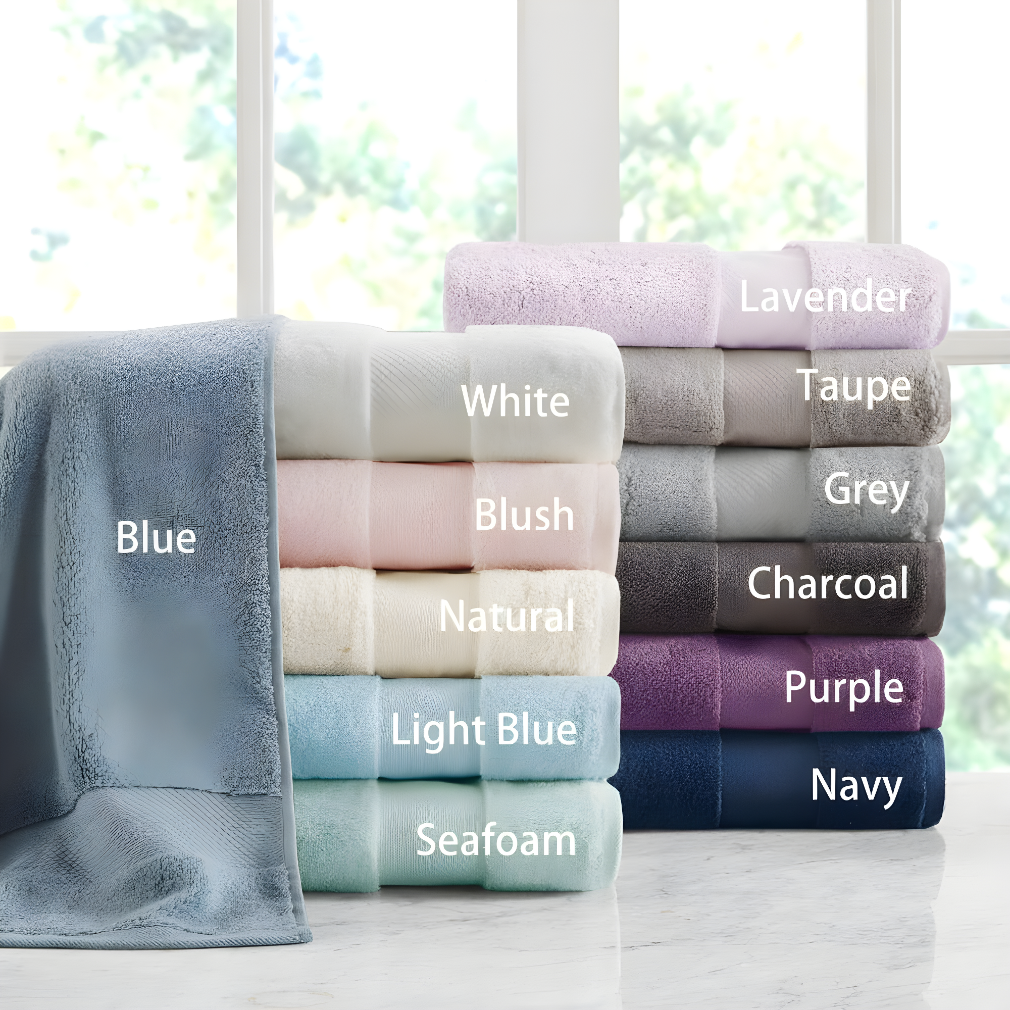 Turkish 100% Cotton Oversized Towel Set