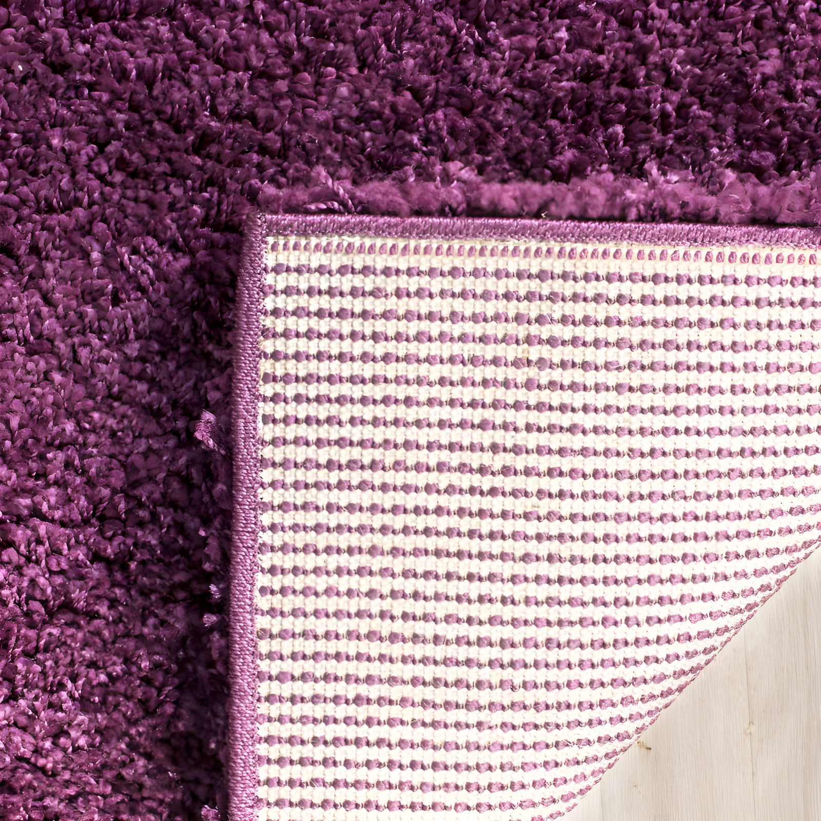 Shag SG151 Power Loomed Area Rug - Purple - 4'x4' - Safavieh.