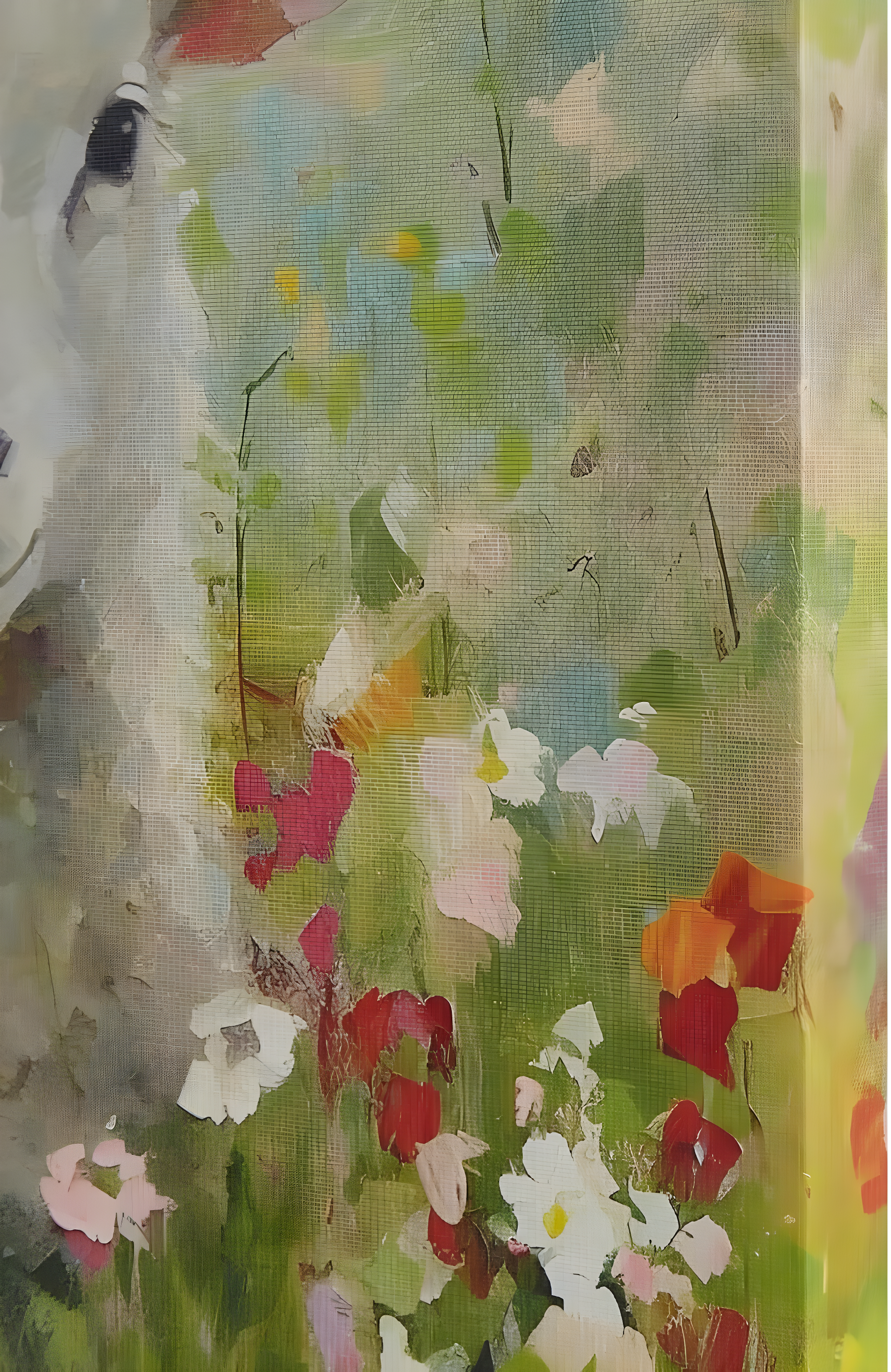 Madison Park 16"x16" Sunshine Happy Farm Animals Canvas Wall Decor Art Lamb Green: Tessa Kane, Indoor, Farmhouse Style