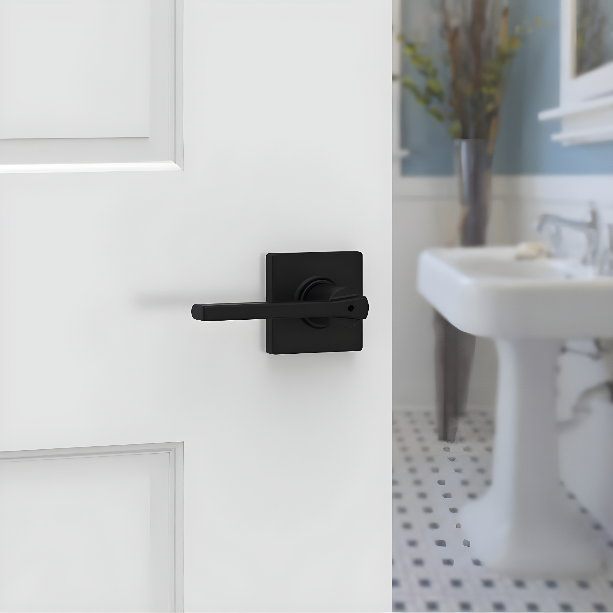 Kwikset 93002-031 Casey Privacy Lever with Square Rose