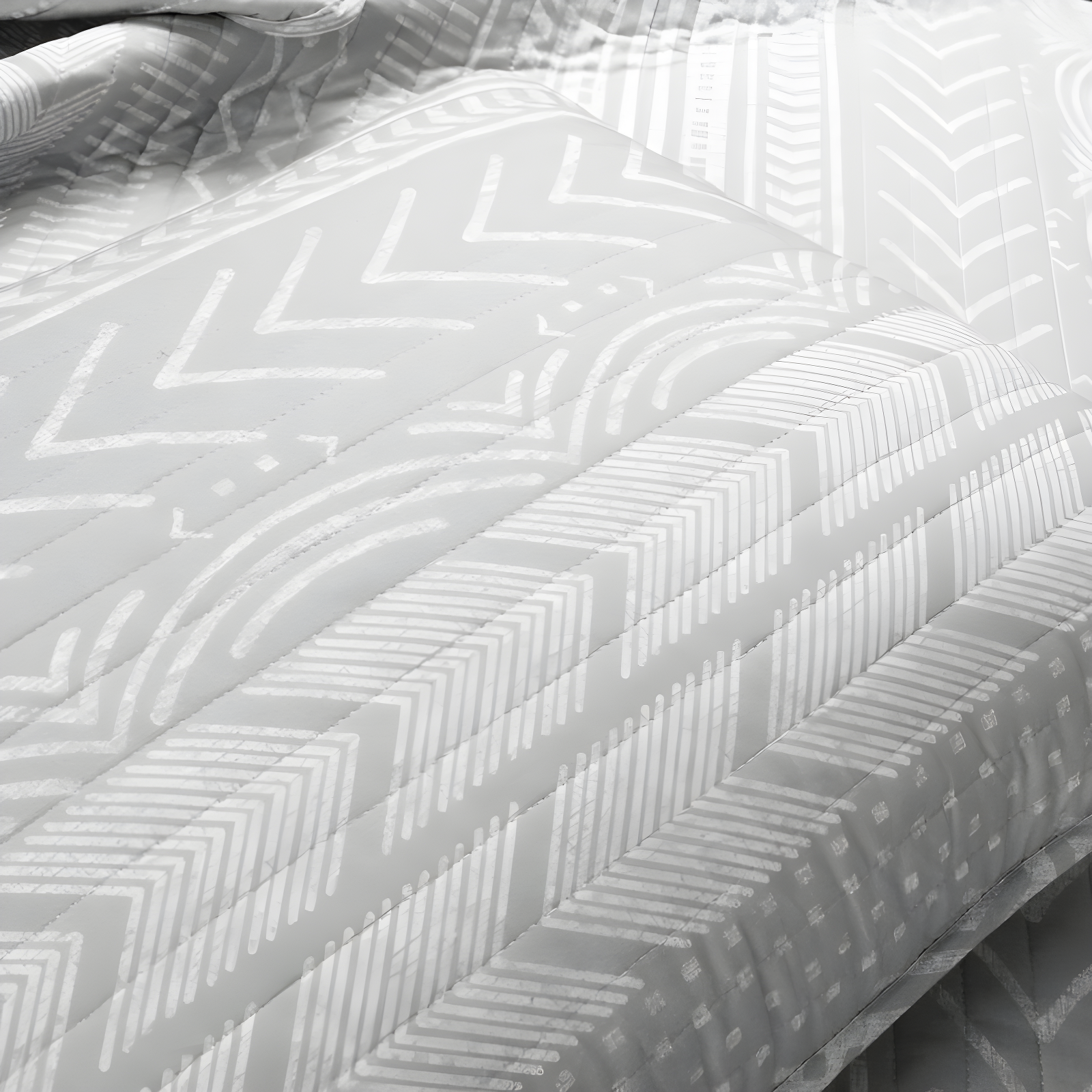Hygge Geo Reversible Contemporary 3-Piece Quilt Set