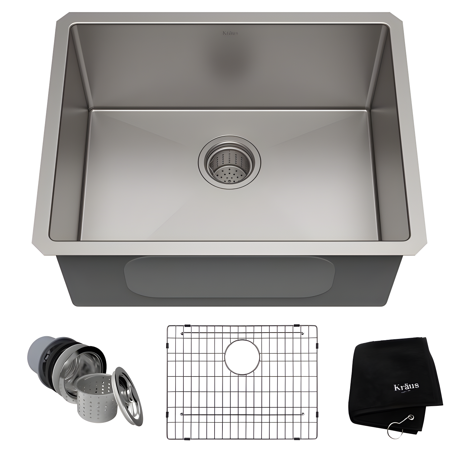 KRAUS Standart Pro Undermount 16 Gauge Stainless Steel Bar Kitchen Sink