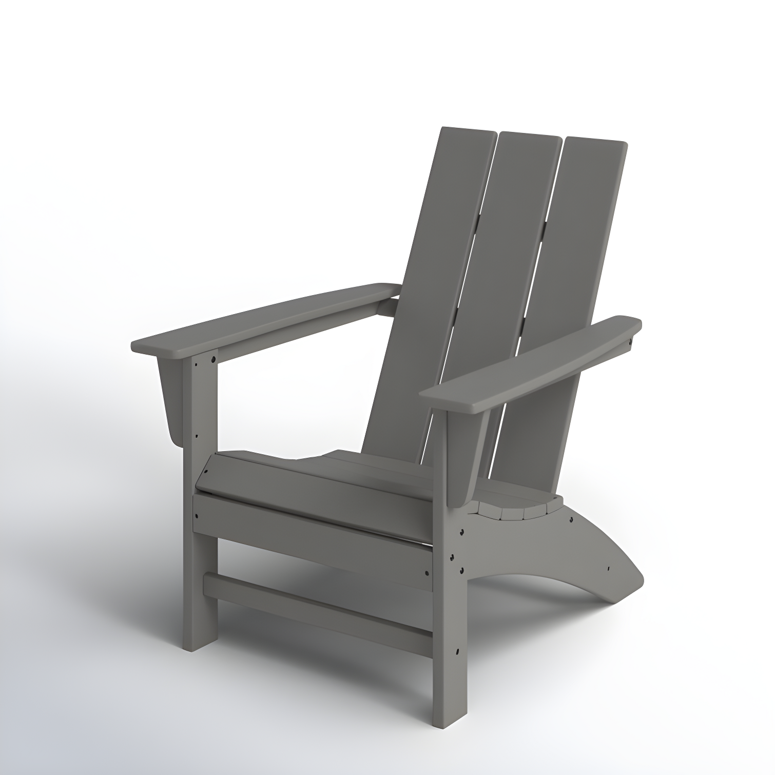Modern Adirondack High-Density Polyethylene (HDPE) Outdoor Adirondack Chair