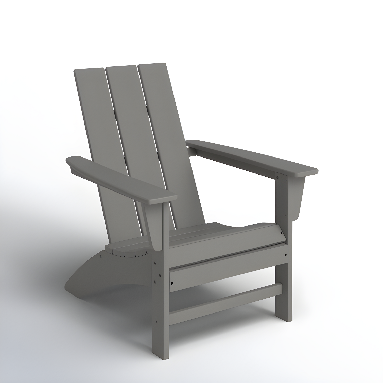 Modern Adirondack High-Density Polyethylene (HDPE) Outdoor Adirondack Chair