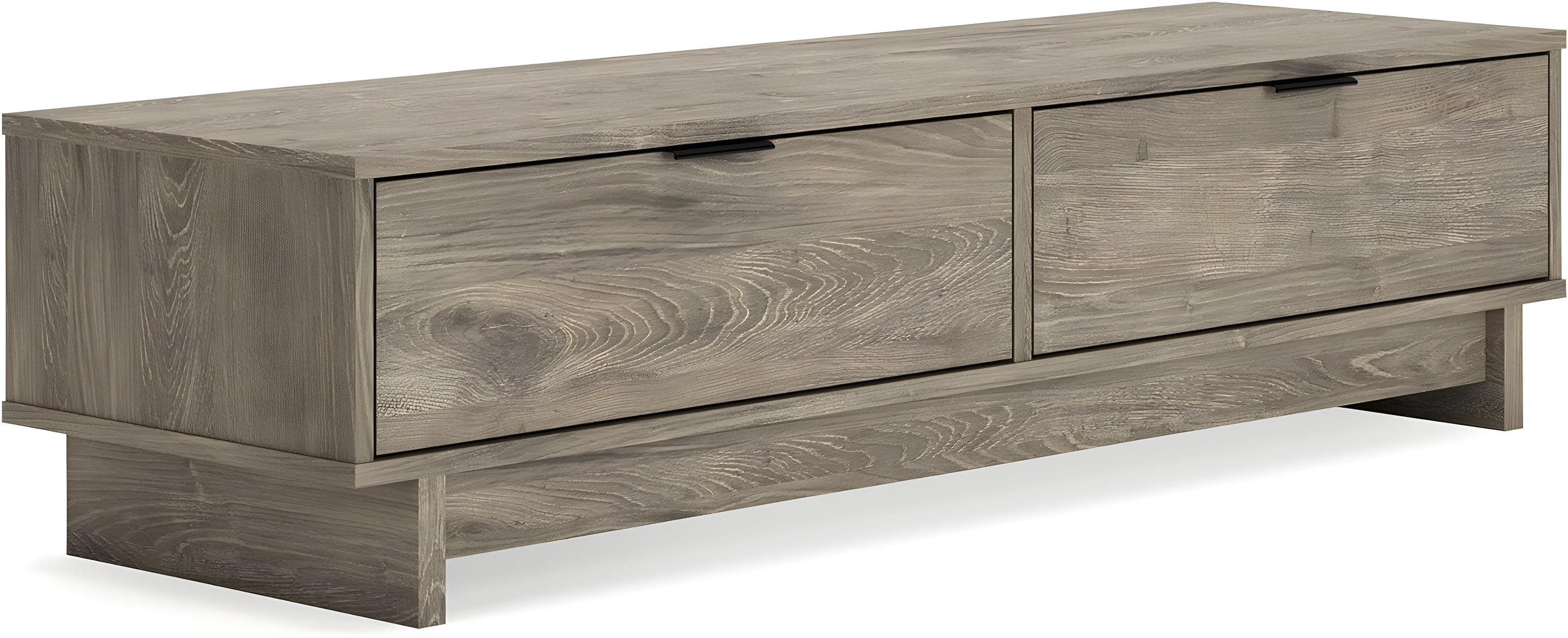 Signature Design by Ashley Contemporary Oliah Storage Bench  Natural