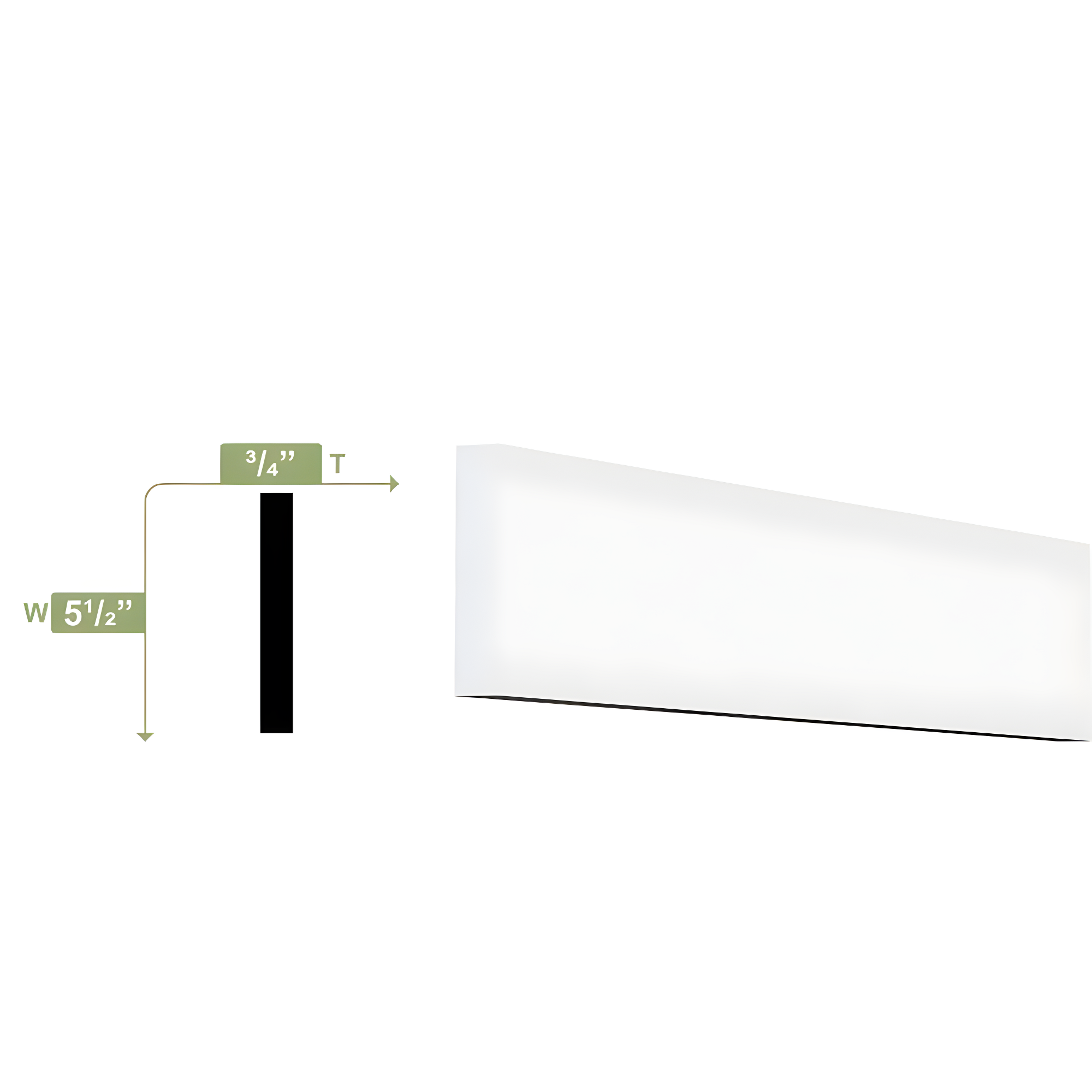 H 96'' W D Plastic Casing