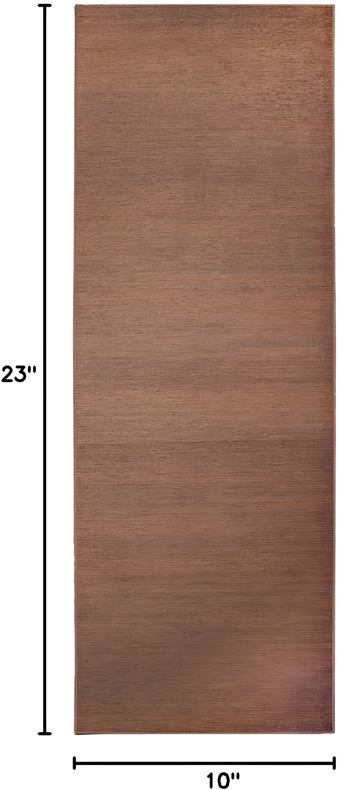 My Magic Carpet Solid Espresso Flatweave Brown Area Rug