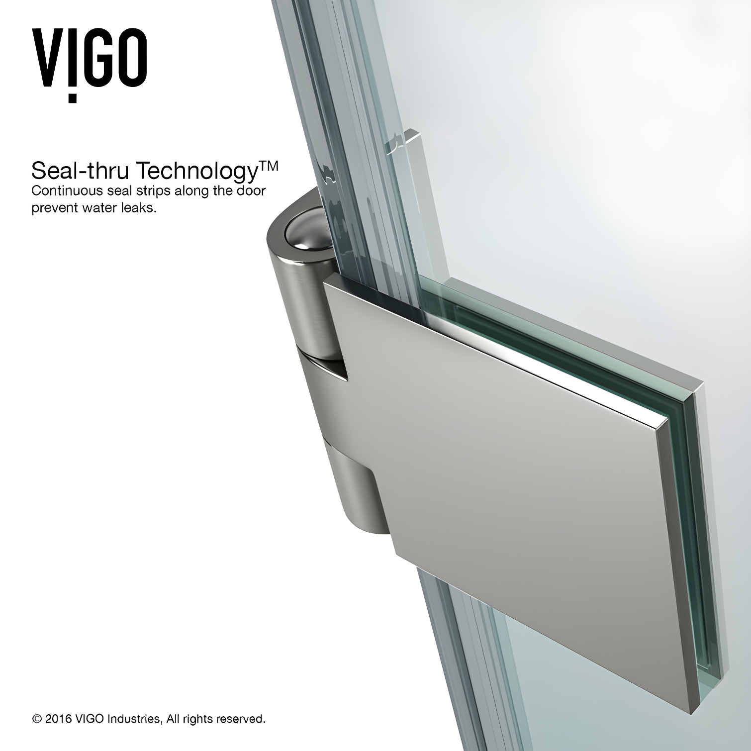 Rialto 34" W x 58" H Hinged Frameless Tub Door with with 5/16" Glass
