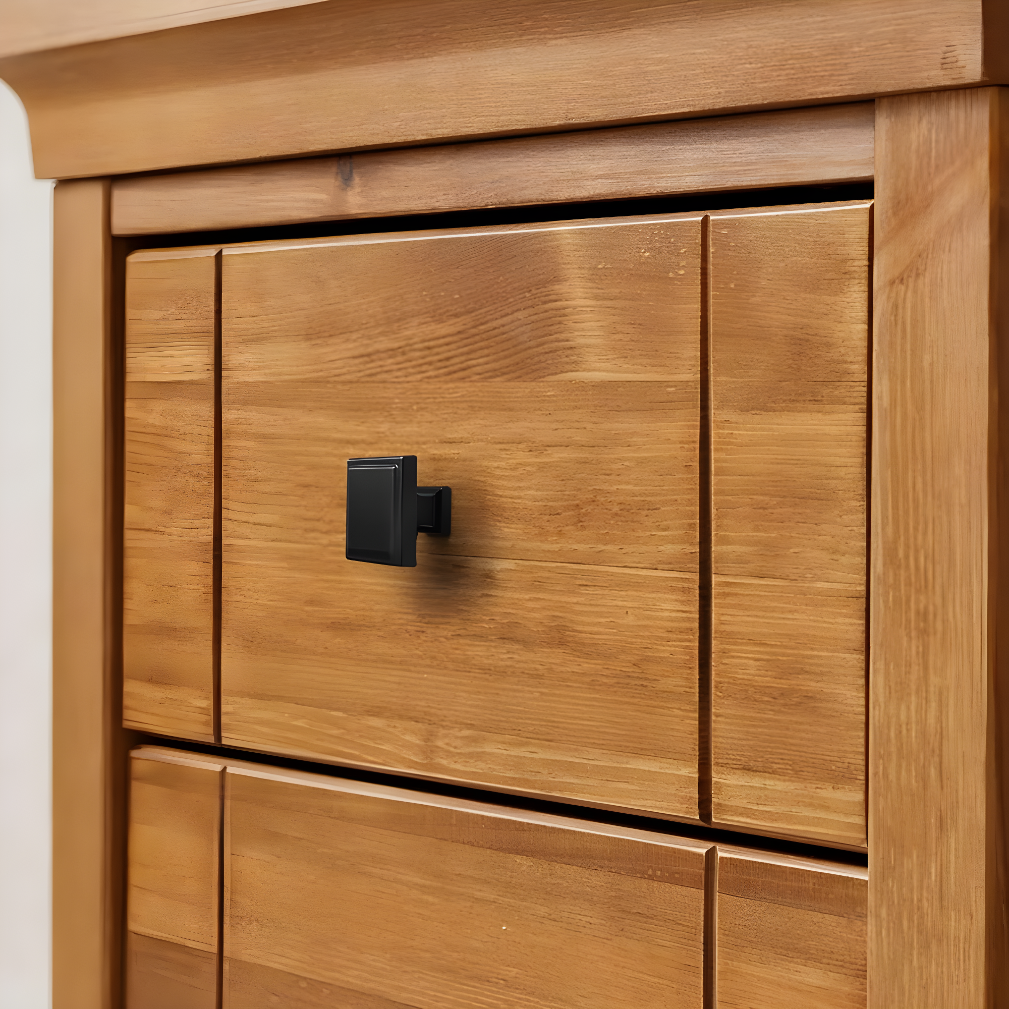Black Cabinet Knobs - Modern Matte Black Drawer Knobs (1.14" - Kitchen, Dresser & Cupboard Closet)
