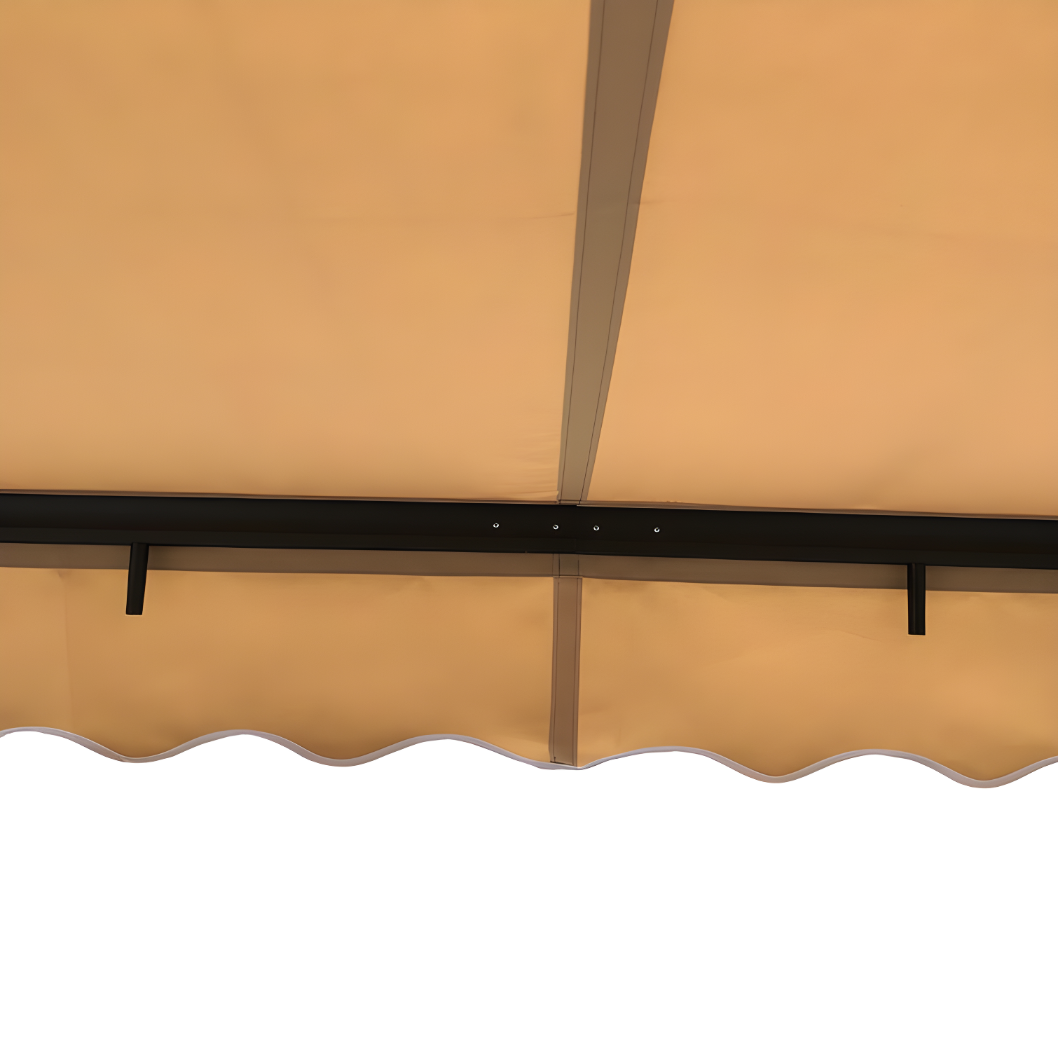 Retractable Home Patio Awning | Deck Canopy |UV Protection Sunshade | Manual Black Frame | Upgraded 2024