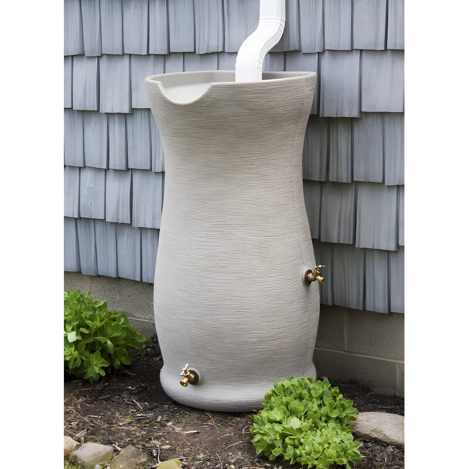 Good Ideas Good Ideas 50 Gallons Plastic Drainable Planter Rain Barrel