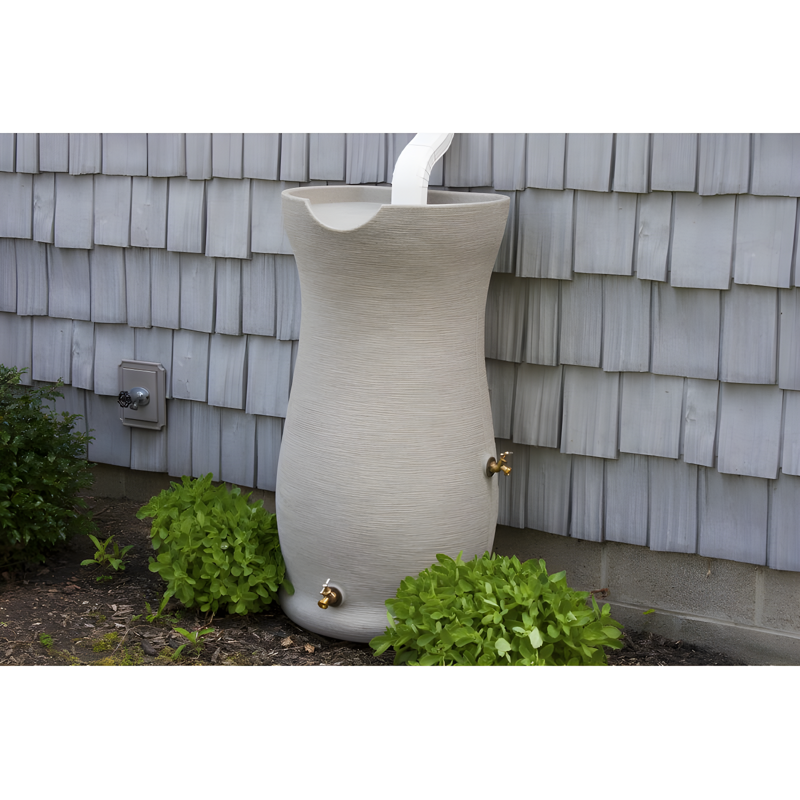 Good Ideas Good Ideas 50 Gallons Plastic Drainable Planter Rain Barrel