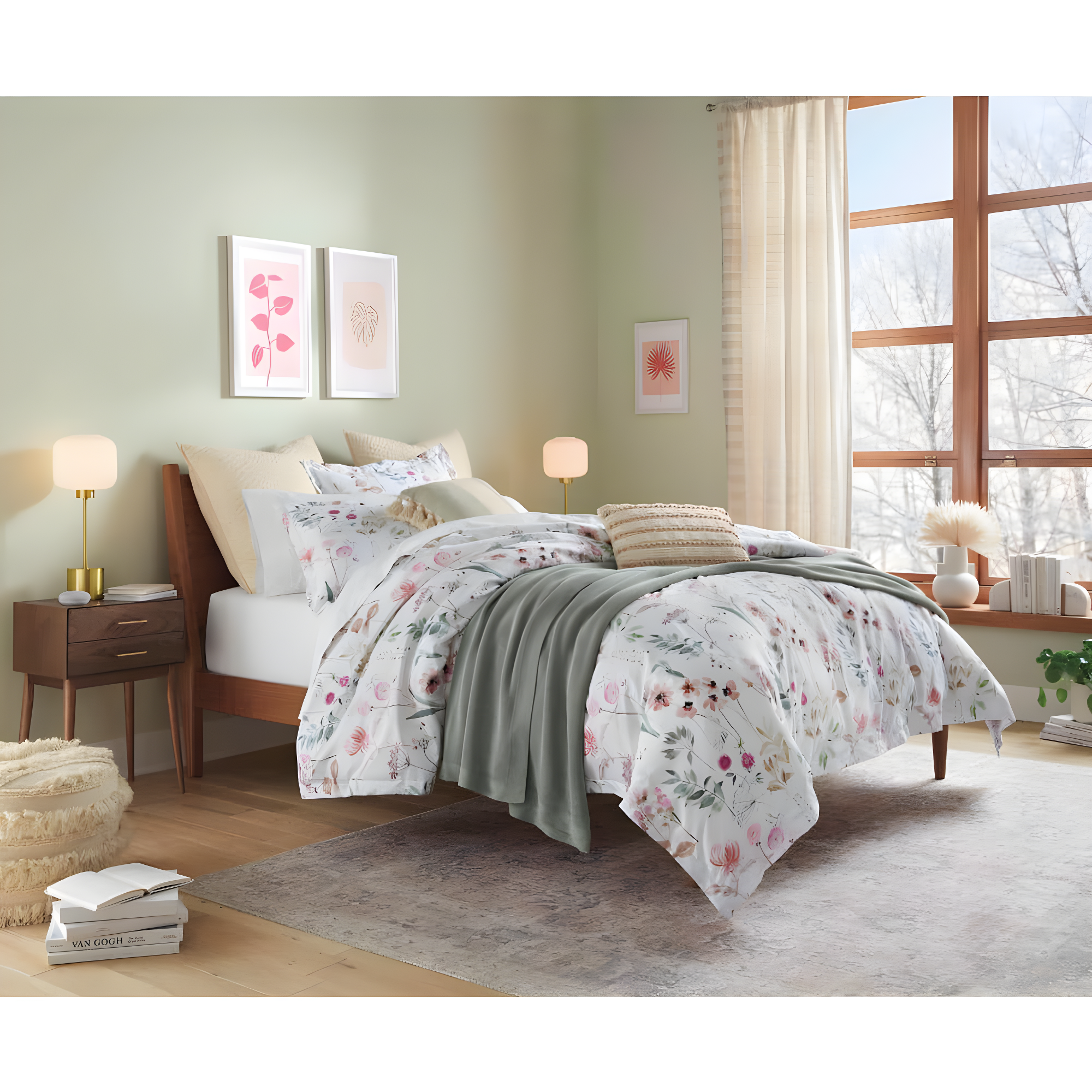 Roze Rug - Blush and Grey / 7'6" x 9'6"