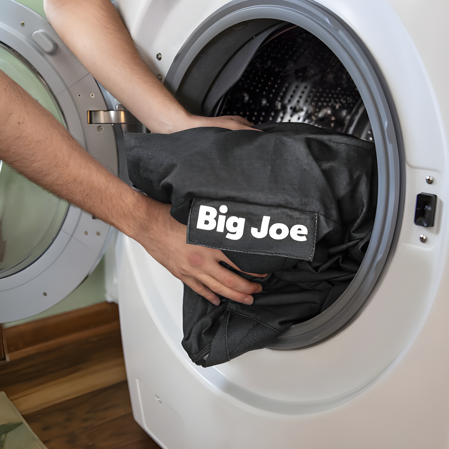 Big Joe Extra Large Memory Foam Bean Bag Sofa with Soft Removable Cover
