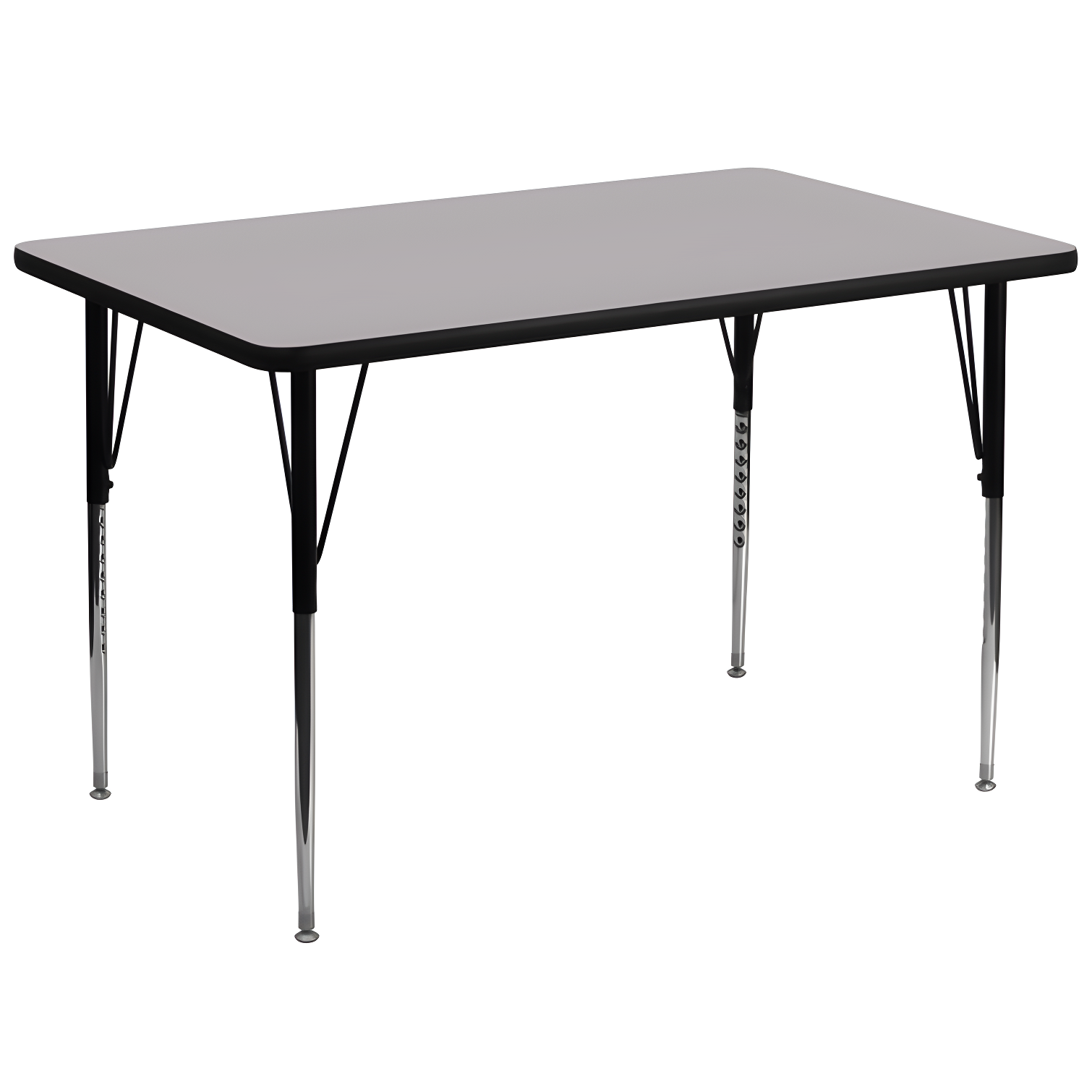 Goddard 24''W x 48''L Rectangular HP Laminate Activity Table - Adjustable Legs