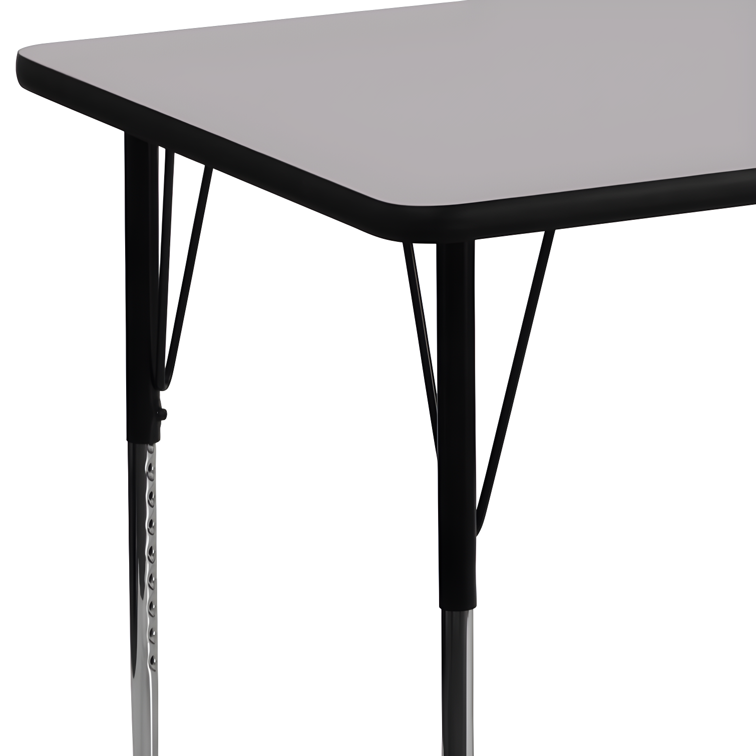 Goddard 24''W x 48''L Rectangular HP Laminate Activity Table - Adjustable Legs