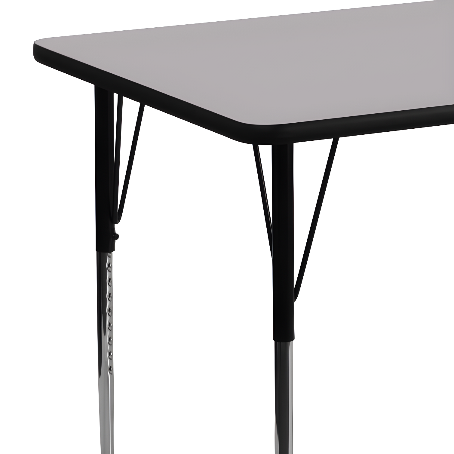 Goddard 24''W x 48''L Rectangular HP Laminate Activity Table - Adjustable Legs