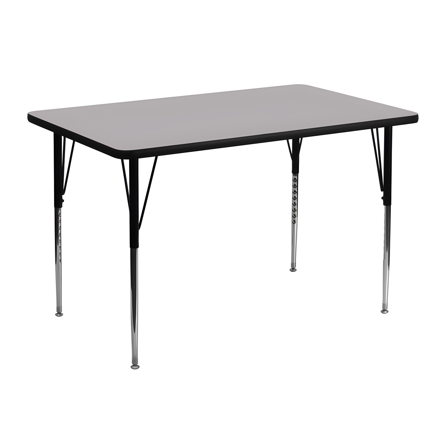 Goddard 24''W x 48''L Rectangular HP Laminate Activity Table - Adjustable Legs