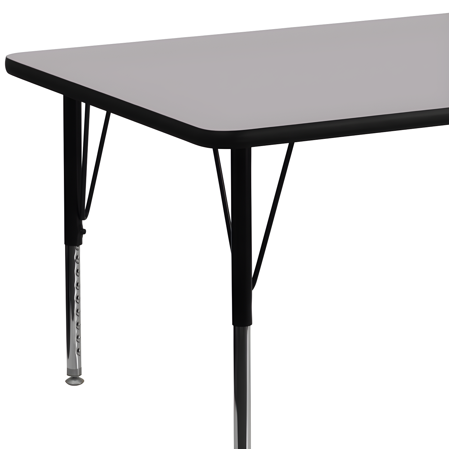 Goddard 24''W x 48''L Rectangular HP Laminate Activity Table - Adjustable Legs