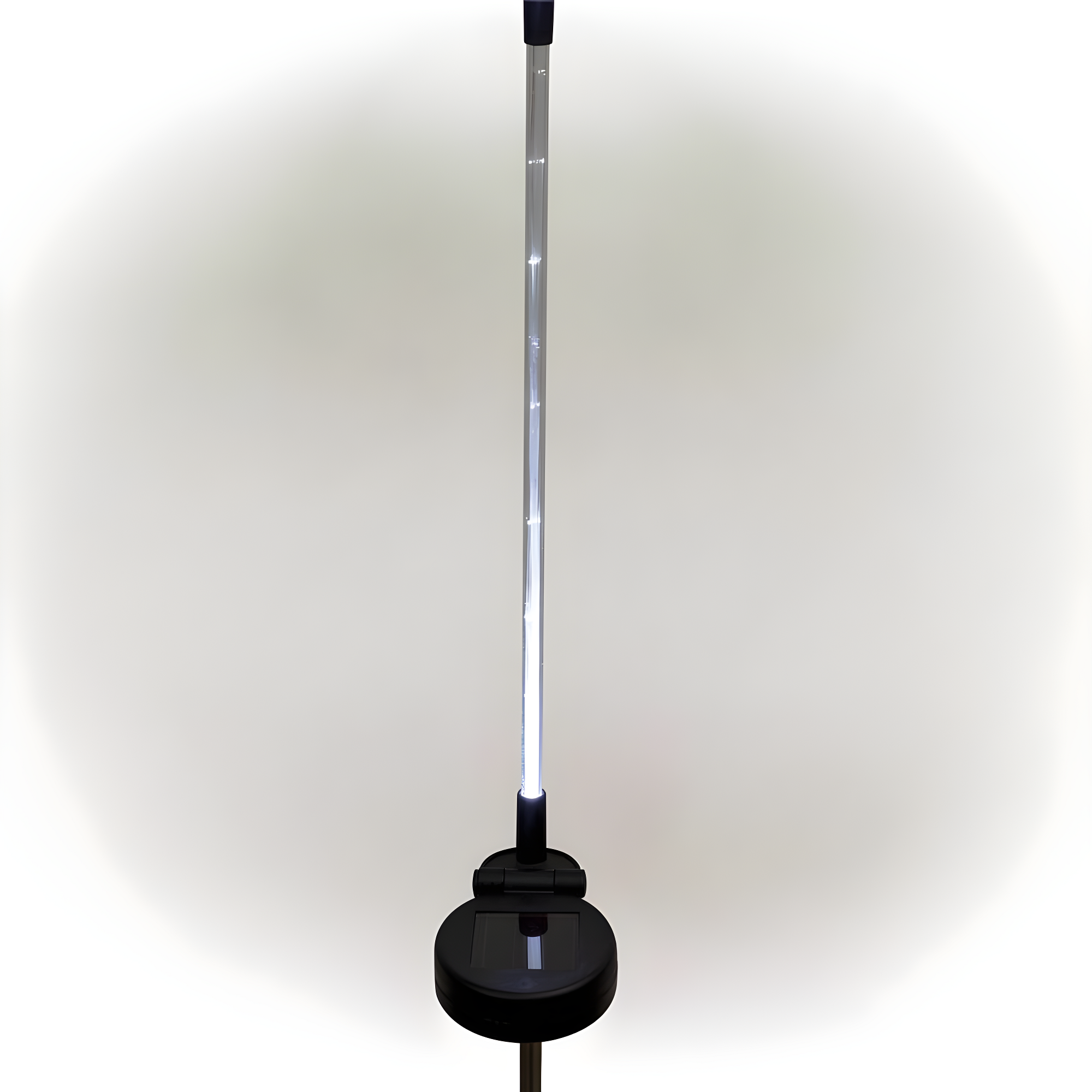 Alpine Corporation 34" Snowman Solar Powered Glass Garden Stakes (2 Pieces)