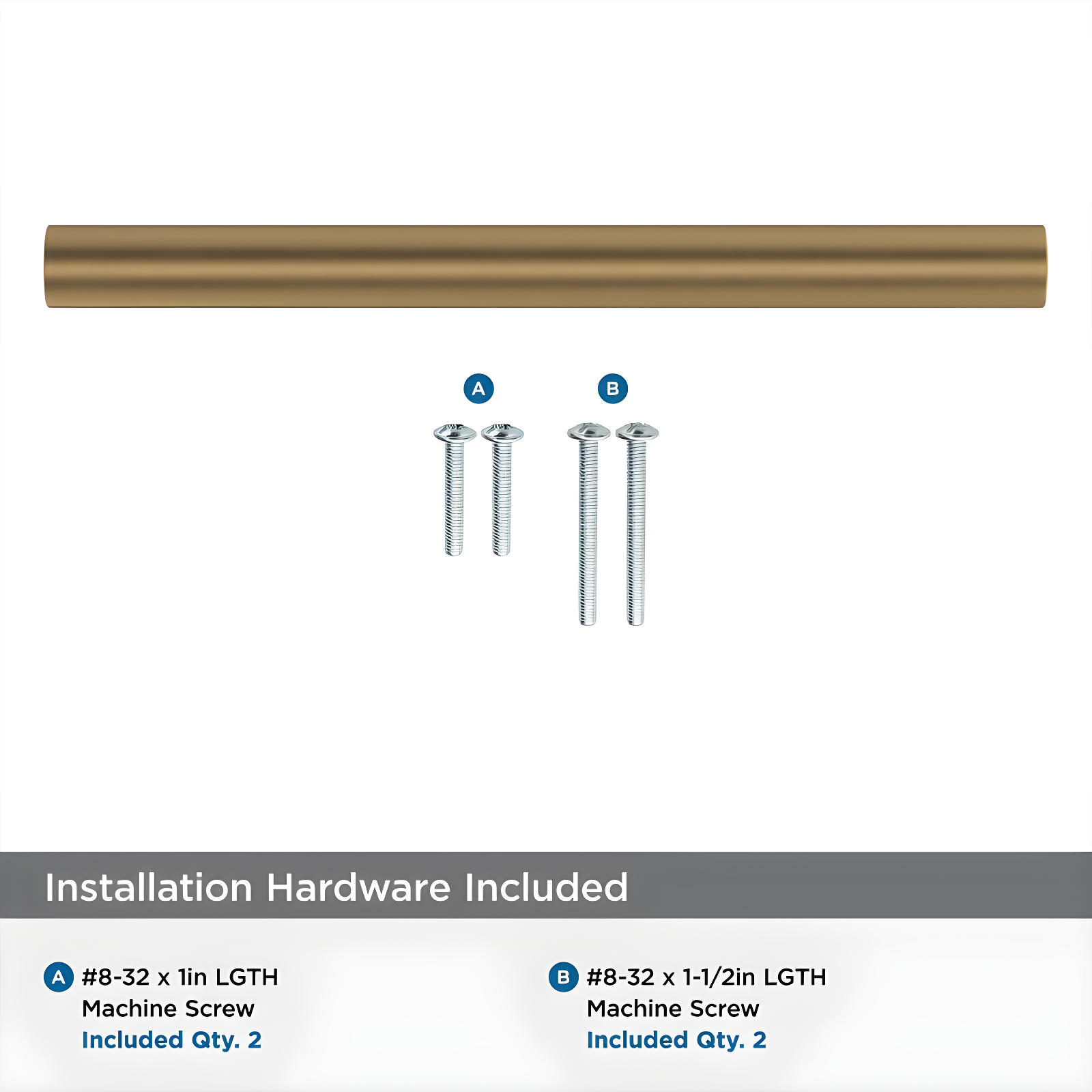Amerock Versa 5-1/16 inch (128mm) Center-to-Center Champagne Bronze Cabinet Pull