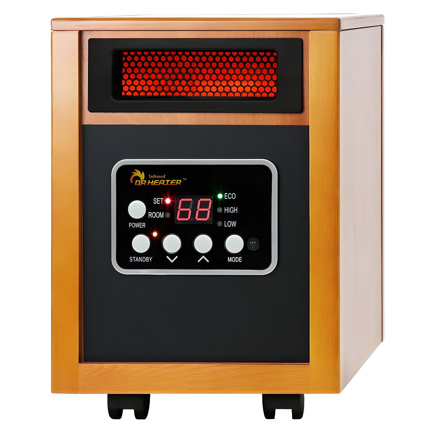 DR. INFRARED HEATER DR968 Portable Space Heater, Original, 1500-Watt, Cherry