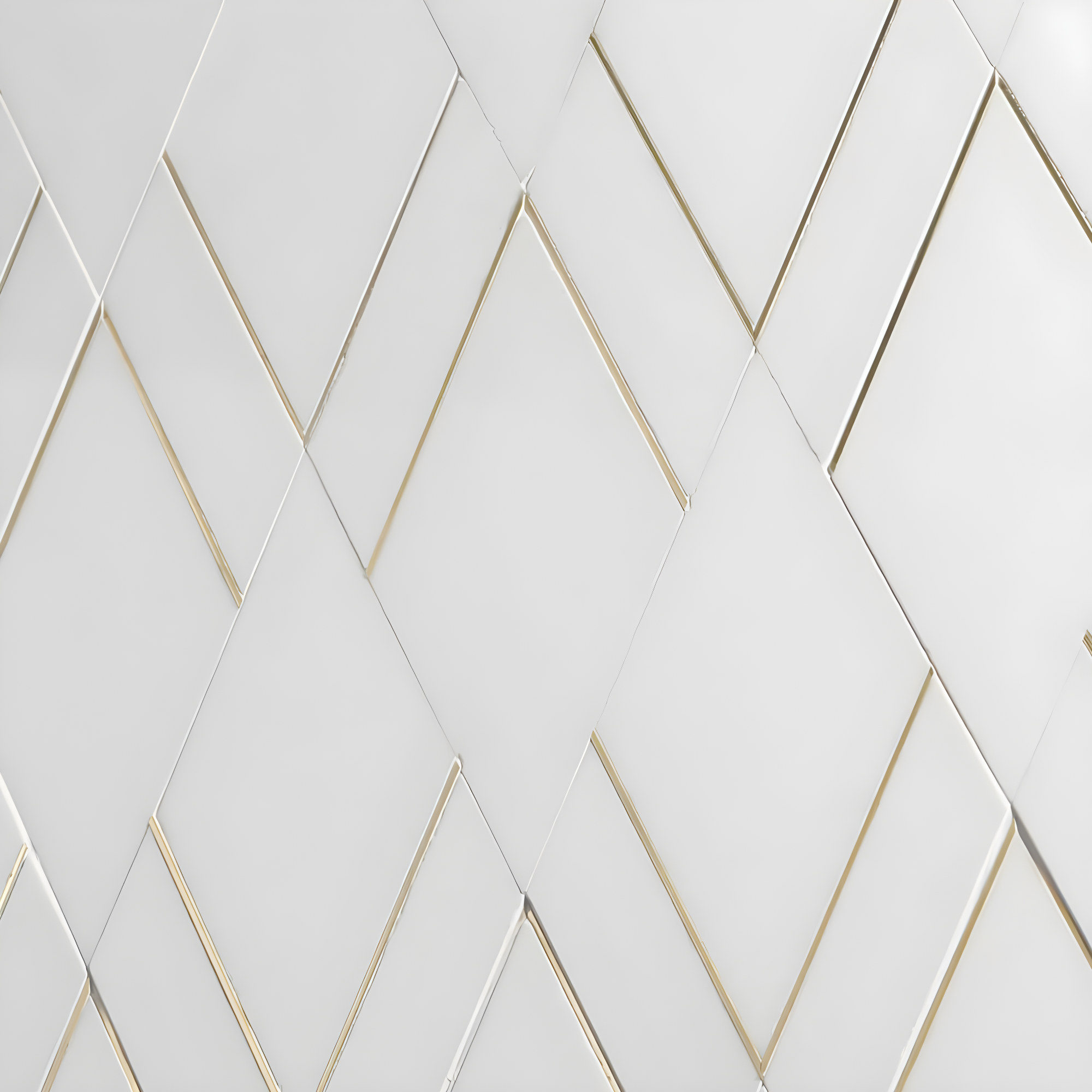 Mehko 11.81 in. x 14.96 in. Polished Marble and Brass Wall Tile