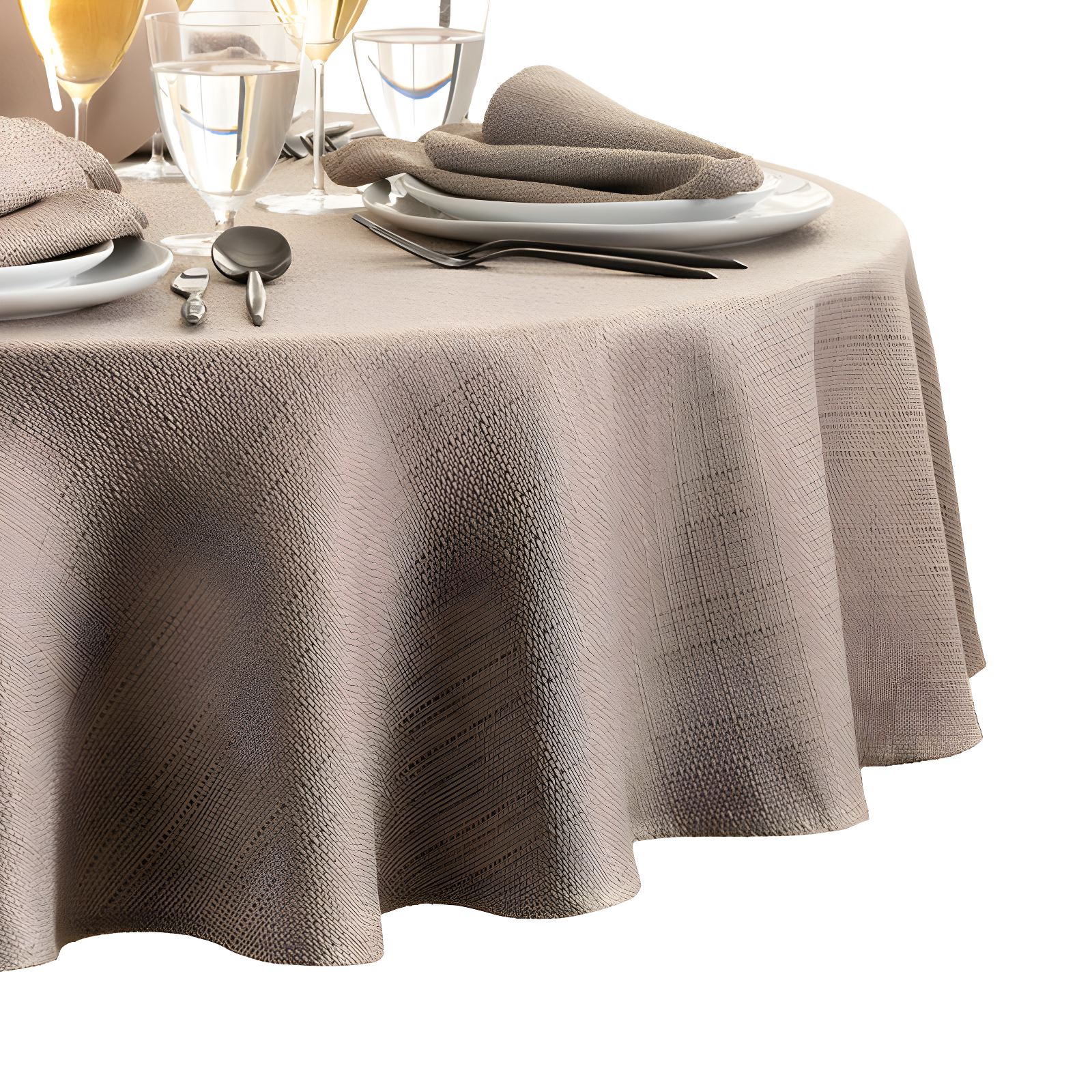 Latitude Run® Avo Solid Texture Water And Stain Resistant Round Tablecloth