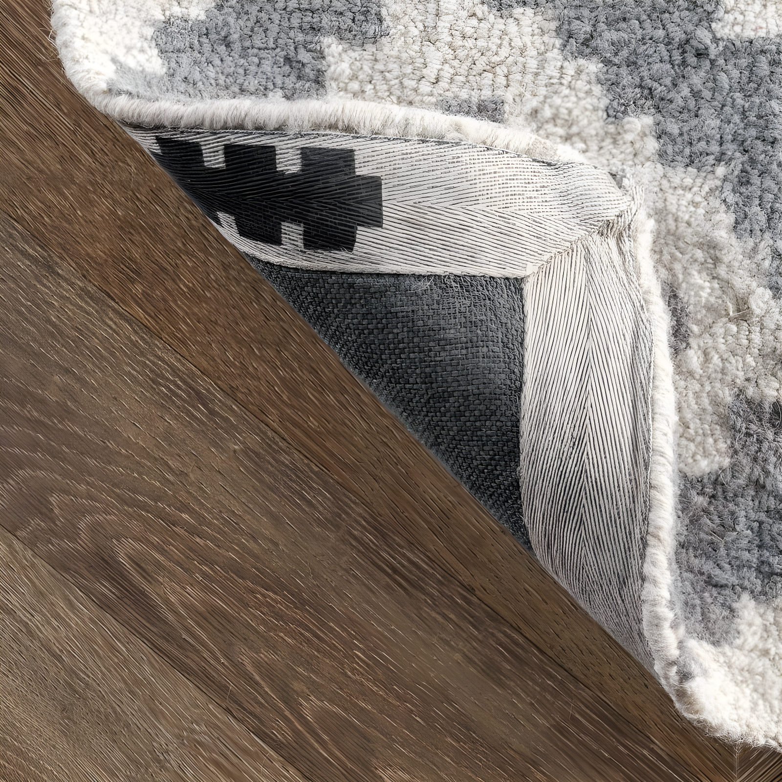 Nuloom Kellee Geometric Oval 4x6 Wool Indoor Area Rug for Living Room Bedroom Dining Room Kitchen, Grey/White