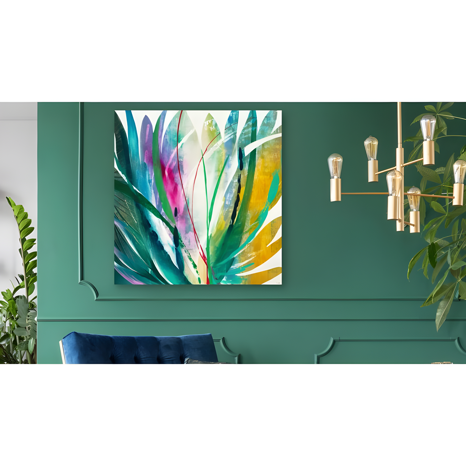 Stupell Industries " Soothing Eucalyptus Flower Herb Arrangement Rustic Jar " by Nan Painting Print