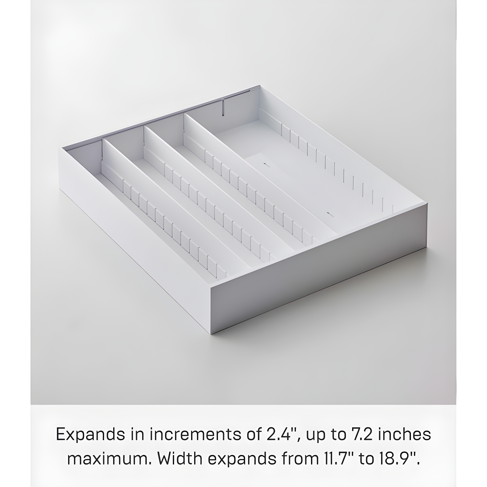 Yamazaki Home Expandable Cutlery Kitchen Utensils Storage Multi-Compartment Silverware Organizer