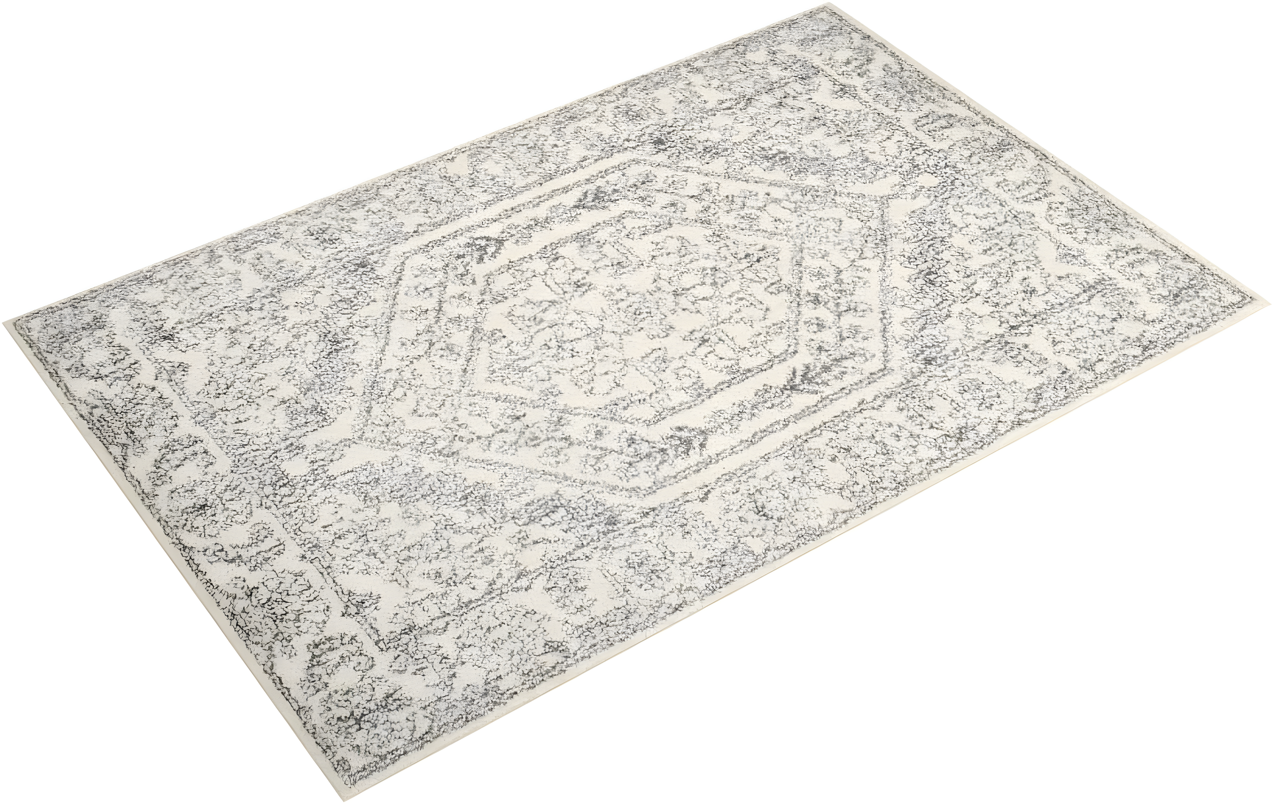 Adirondack ADR108 Power Loomed Area Rug - Ivory/Silver - 12'x18' - Safavieh.