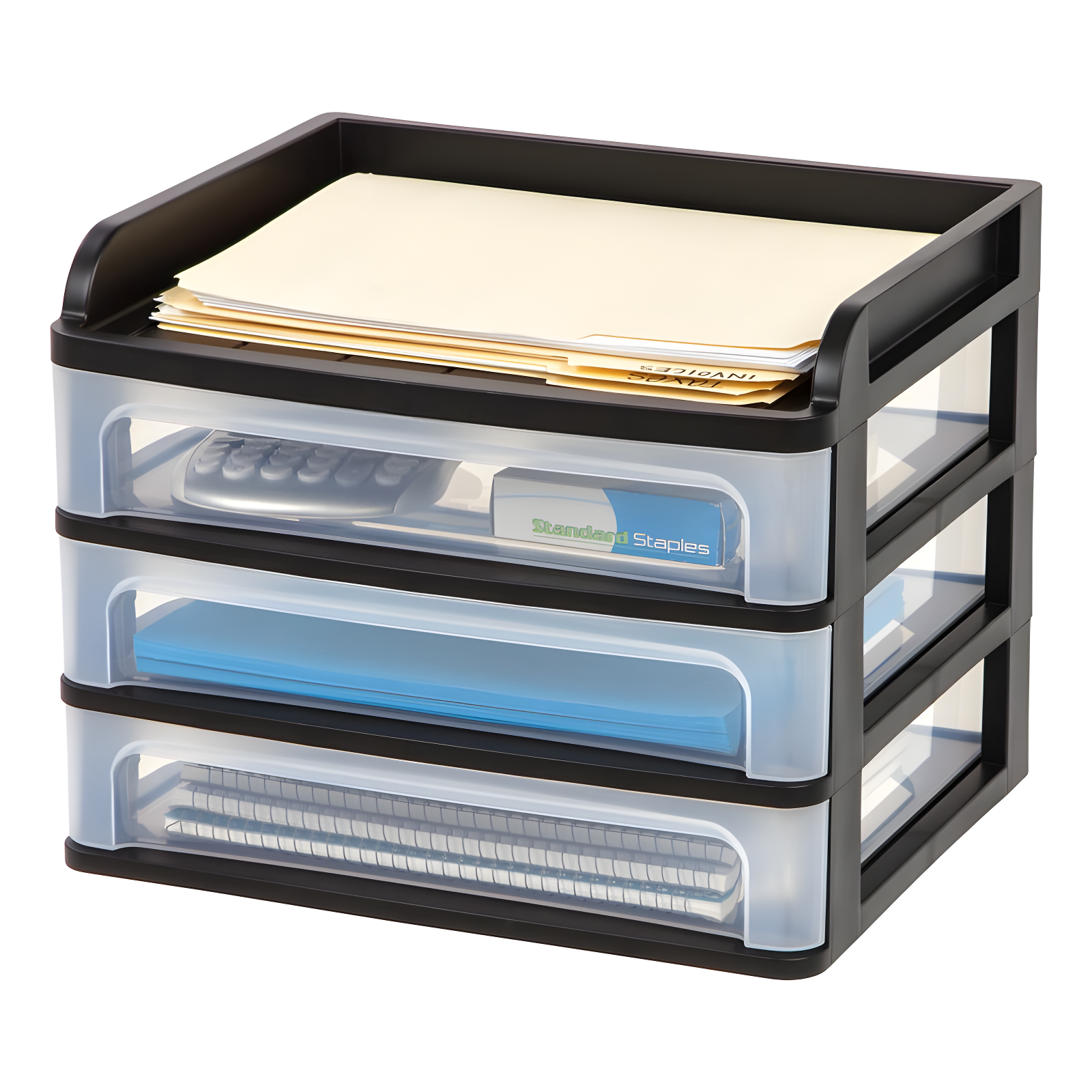 IRIS USA, Inc. Plastic Stackable Desk Organizer