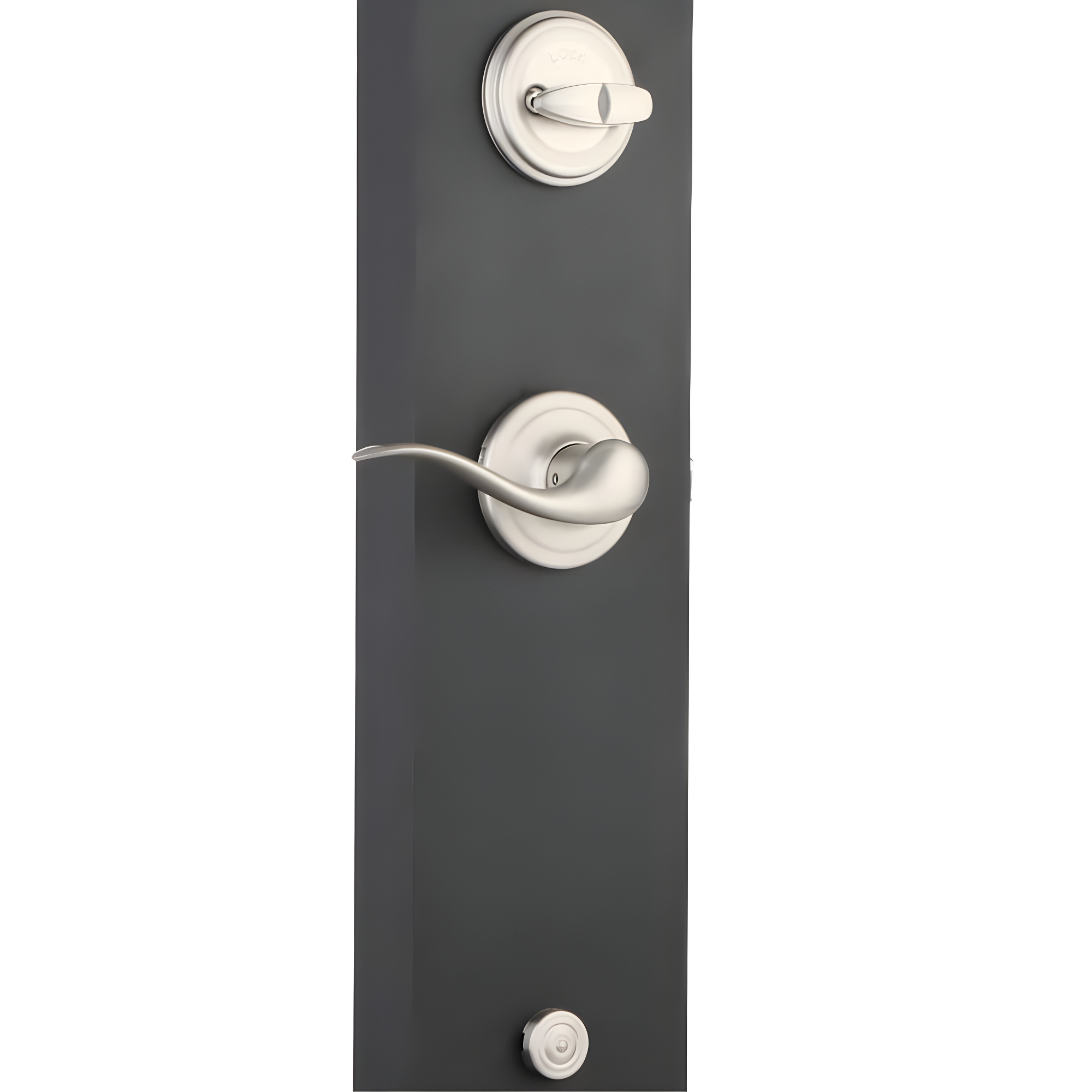 Kwikset 98001-107 Handleset with Deadbolt and Door and Rosette