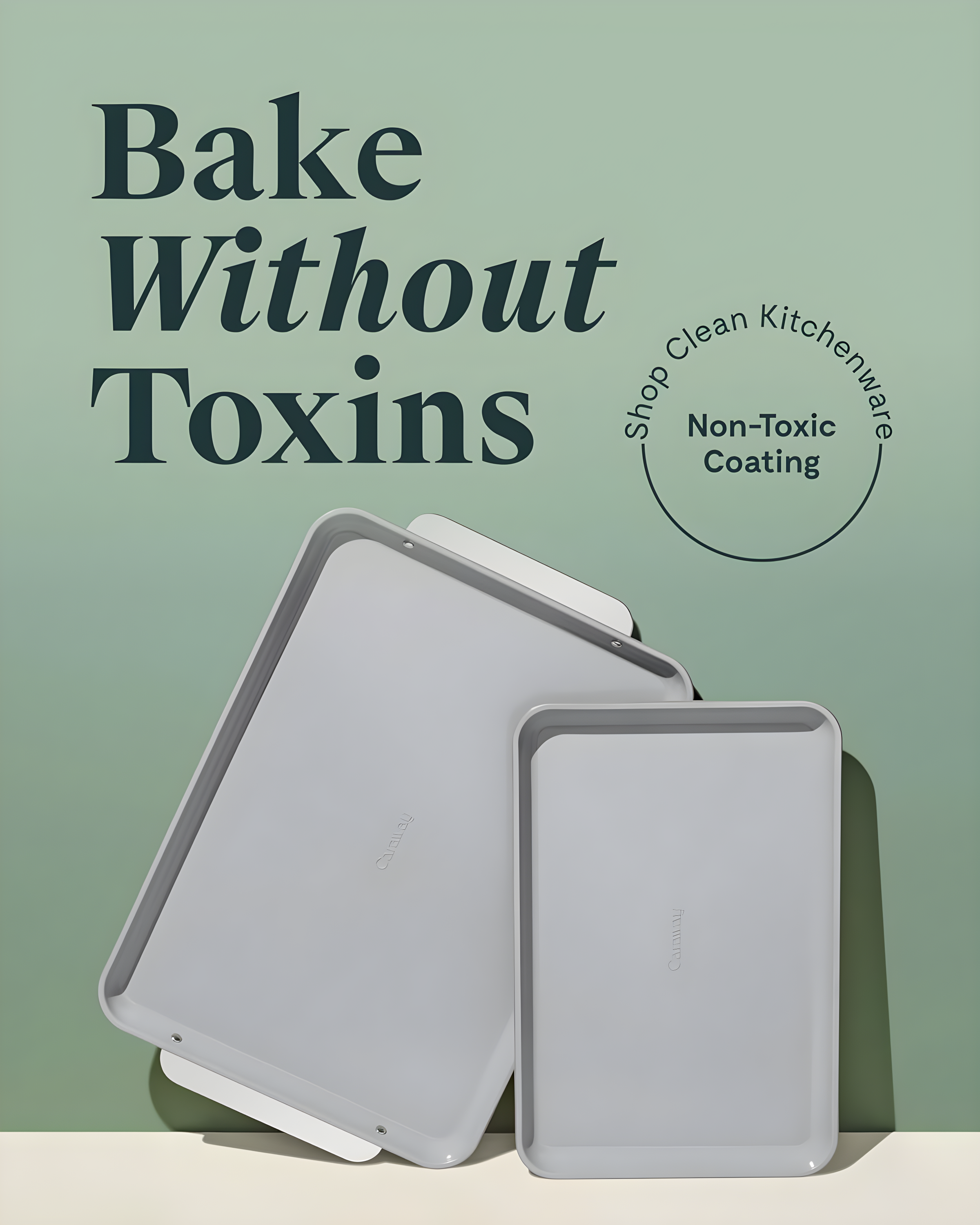 Caraway Home ® Sage Non-Stick Ceramic Baking Sheet Duo
