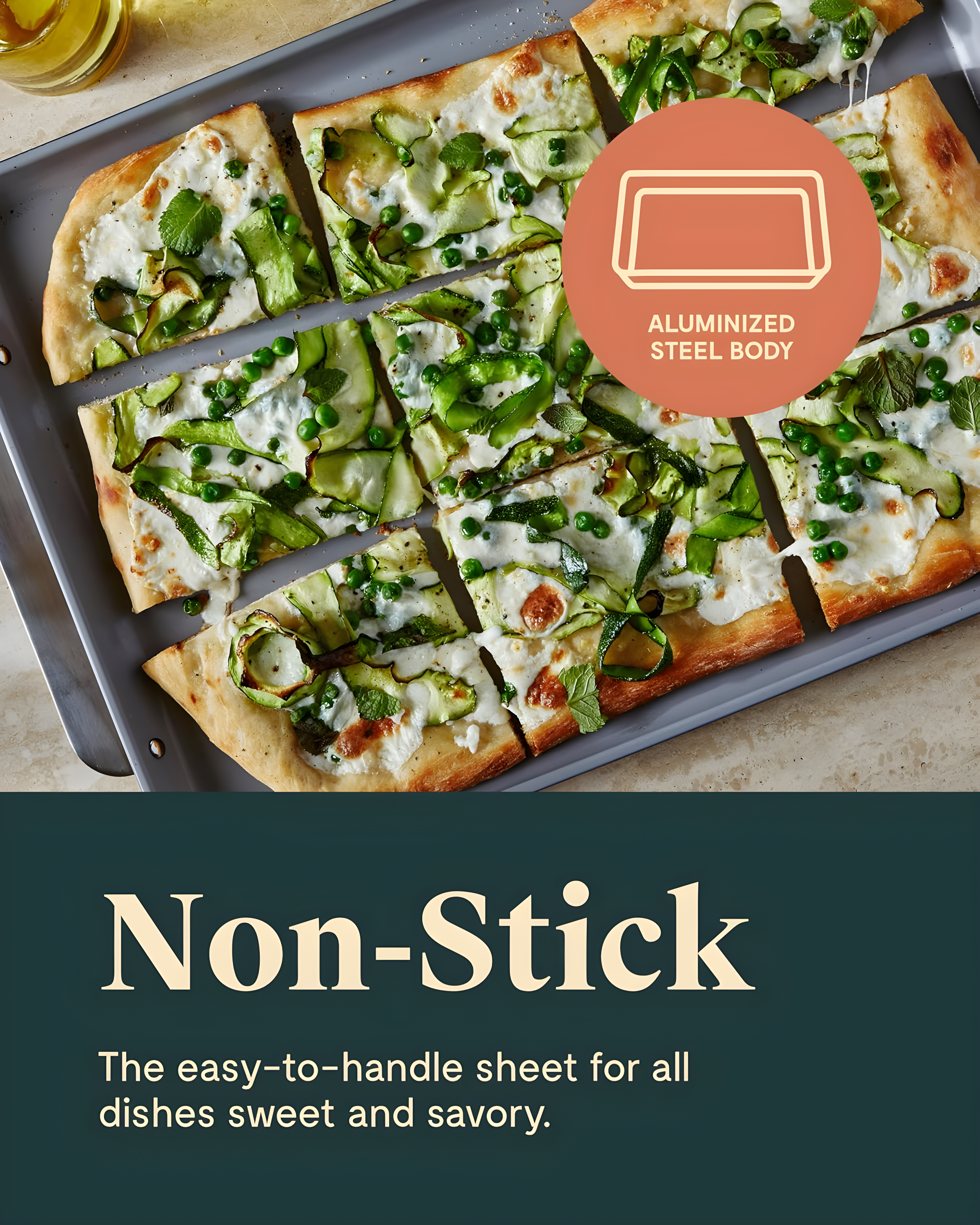 Caraway Home ® Sage Non-Stick Ceramic Baking Sheet Duo