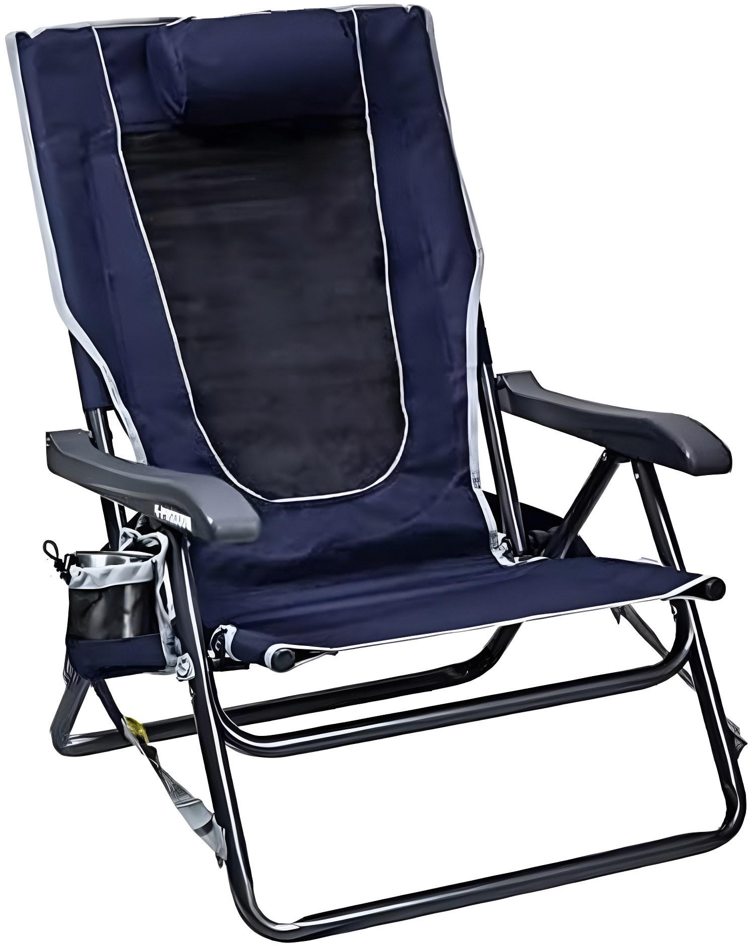 GCI Outdoor Backpack Event Chair Lightweight Low Profile Reclining Chair, Indigo