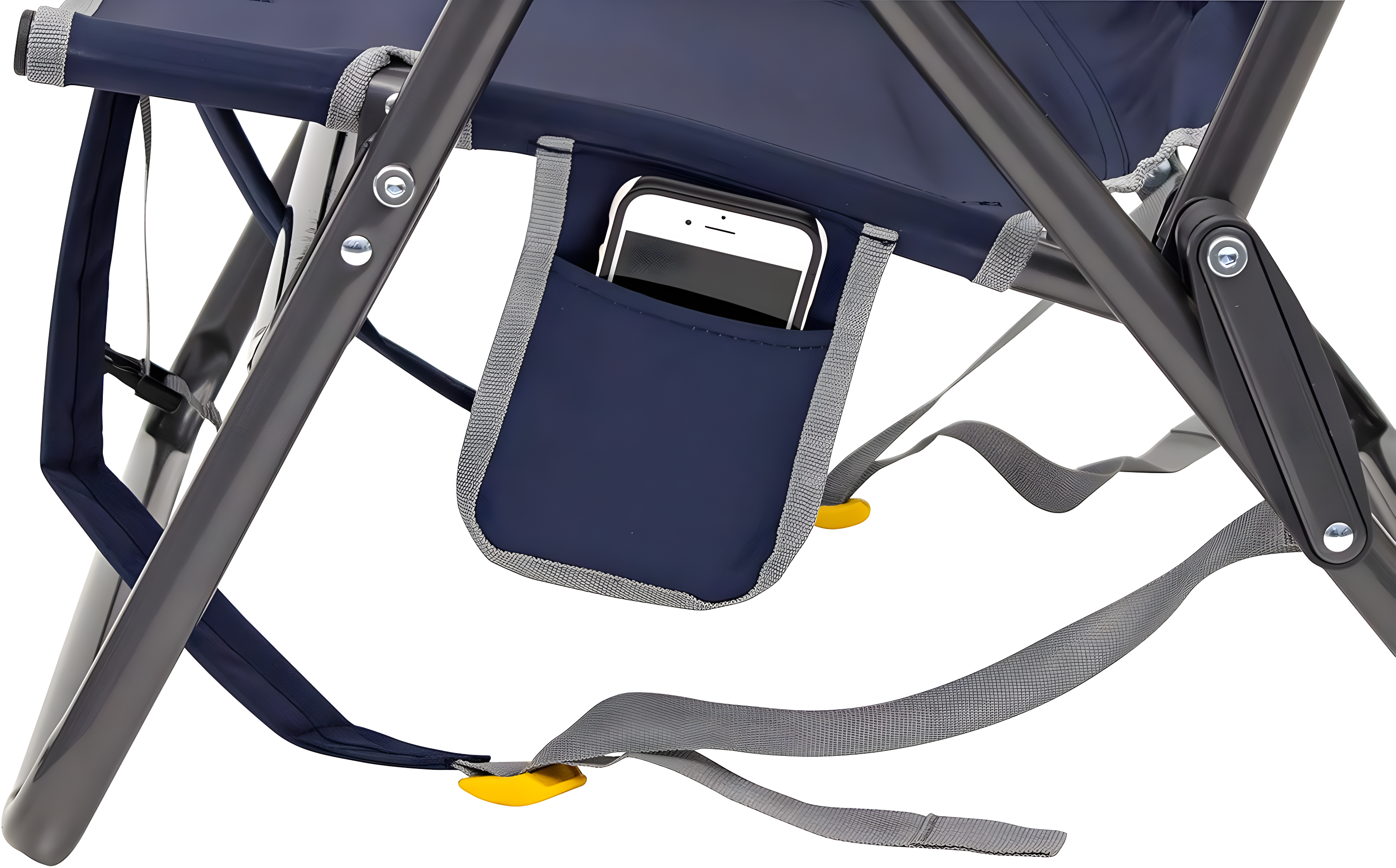 GCI Outdoor Backpack Event Chair Lightweight Low Profile Reclining Chair, Indigo