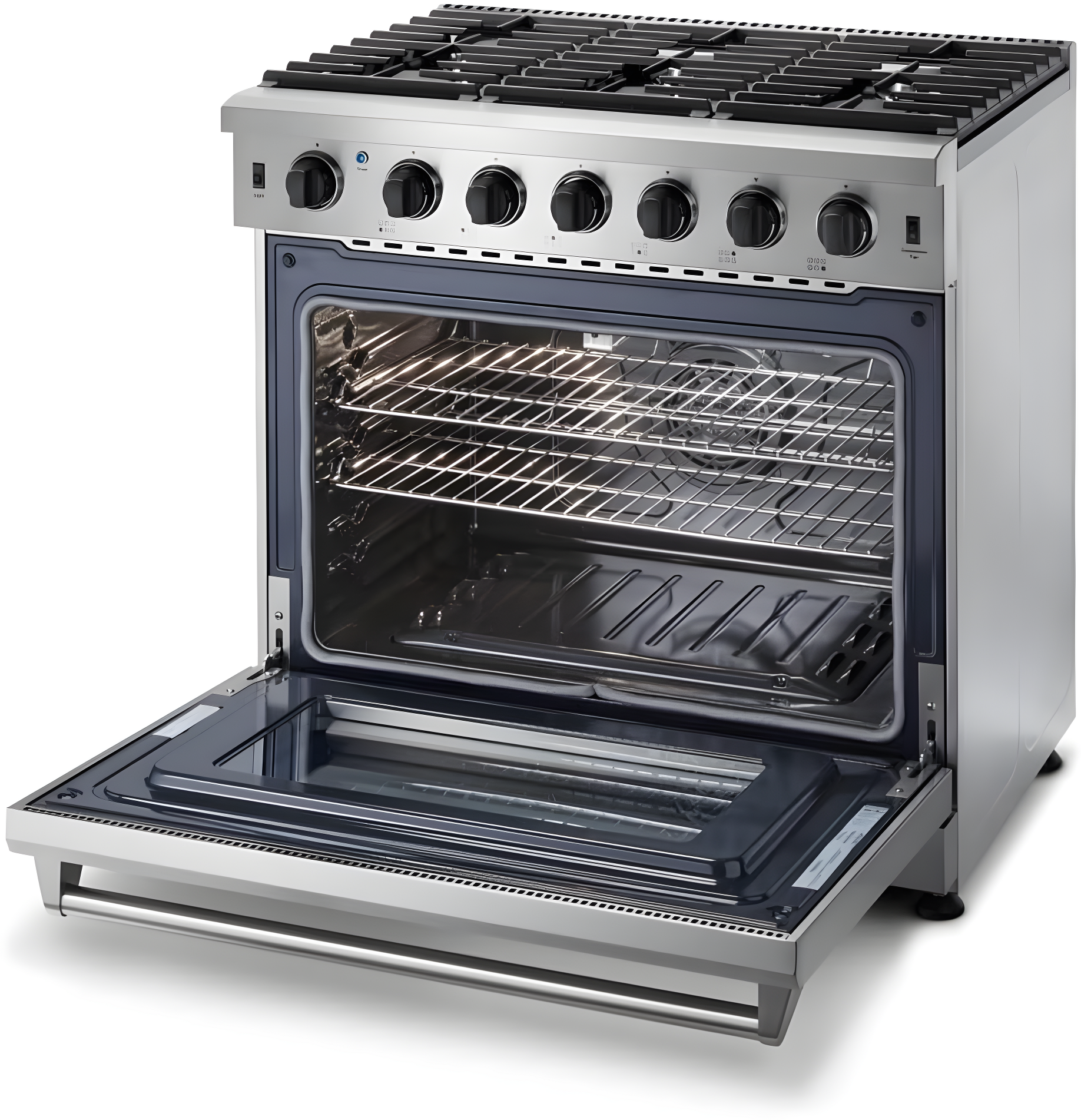 THOR 36-Inch Gas Range, 6 Burners - Stainless Steel (LRG3601U)
