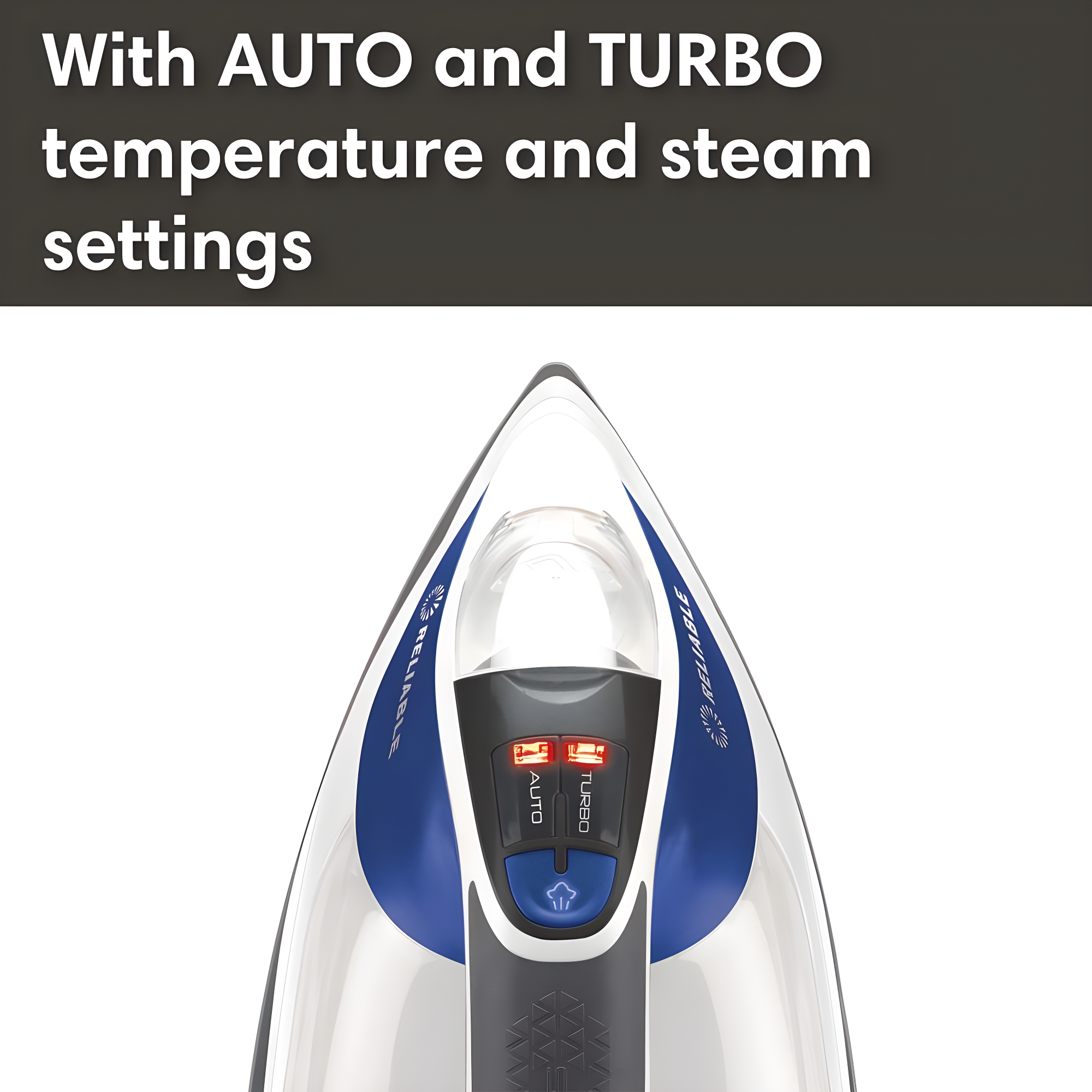 Reliable Corporation Reliable Velocity 1800W Home Steam Iron - Compact Vapor Generator Iron with Anodized Aluminum