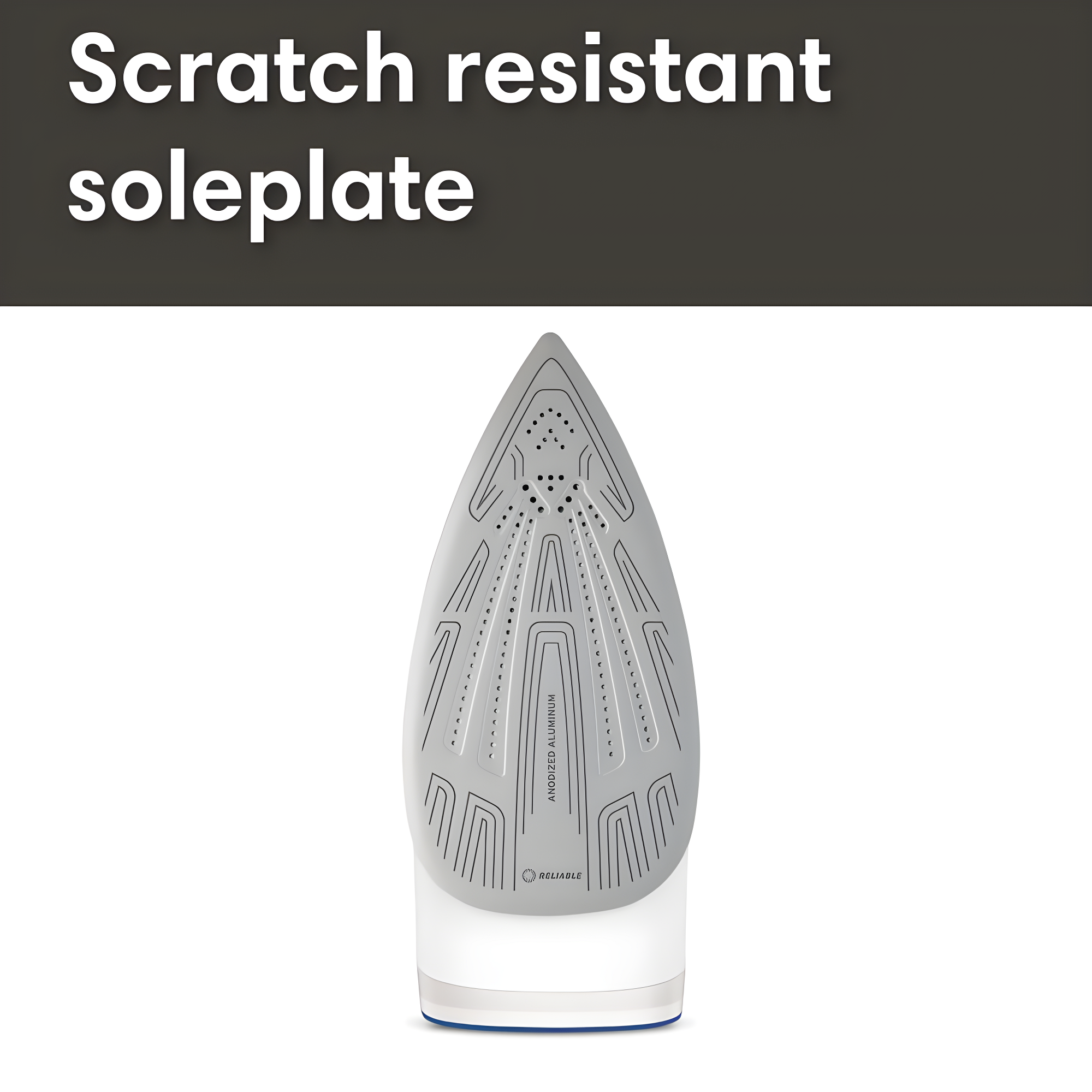 Reliable Corporation Reliable Velocity 1800W Home Steam Iron - Compact Vapor Generator Iron with Anodized Aluminum