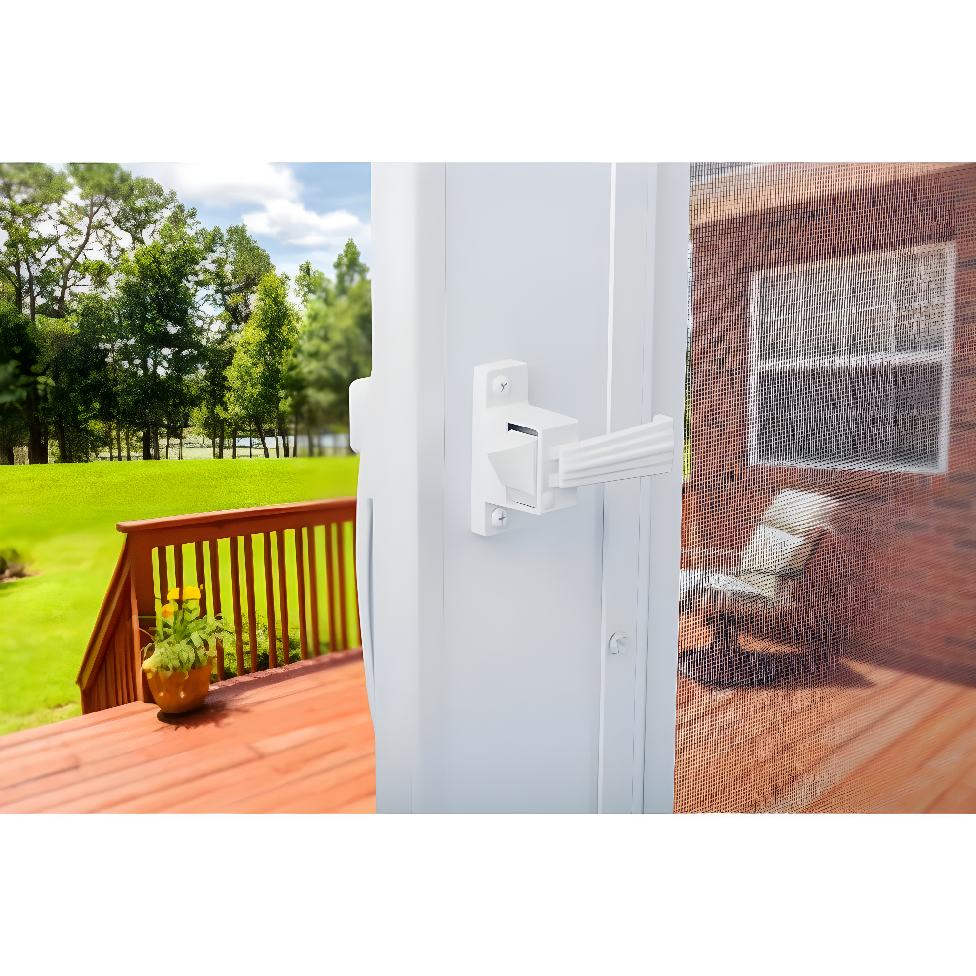 Wright White Steel Lanai Door Repair Kit 1 pk