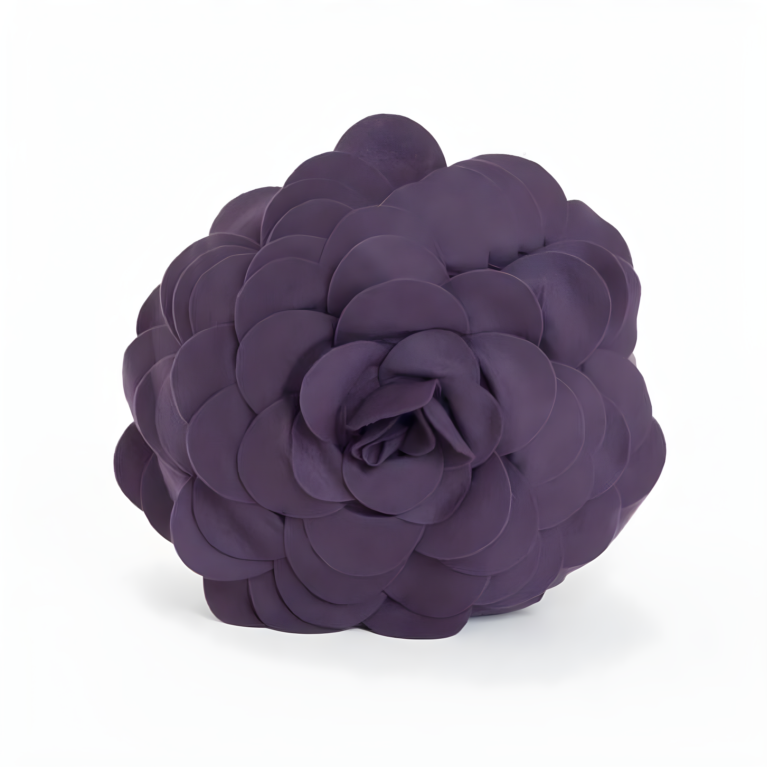 Saro Lifestyle Circular Multicolor Flower Decorative Throw Pillow, Violet, 13" Round