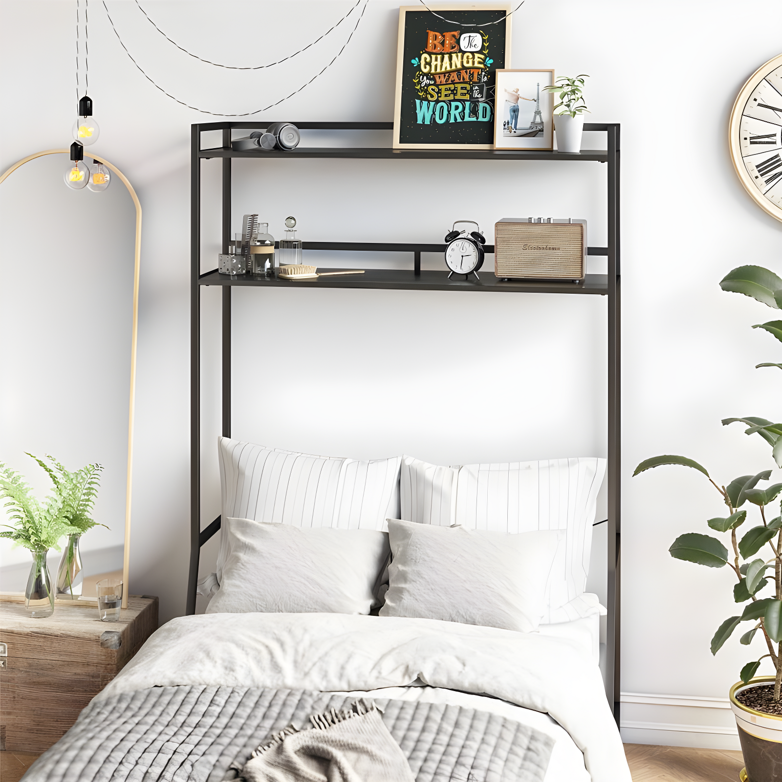 Novogratz Beverly Over-The-Bed Storage Shelves for Twin & XL Twin Beds